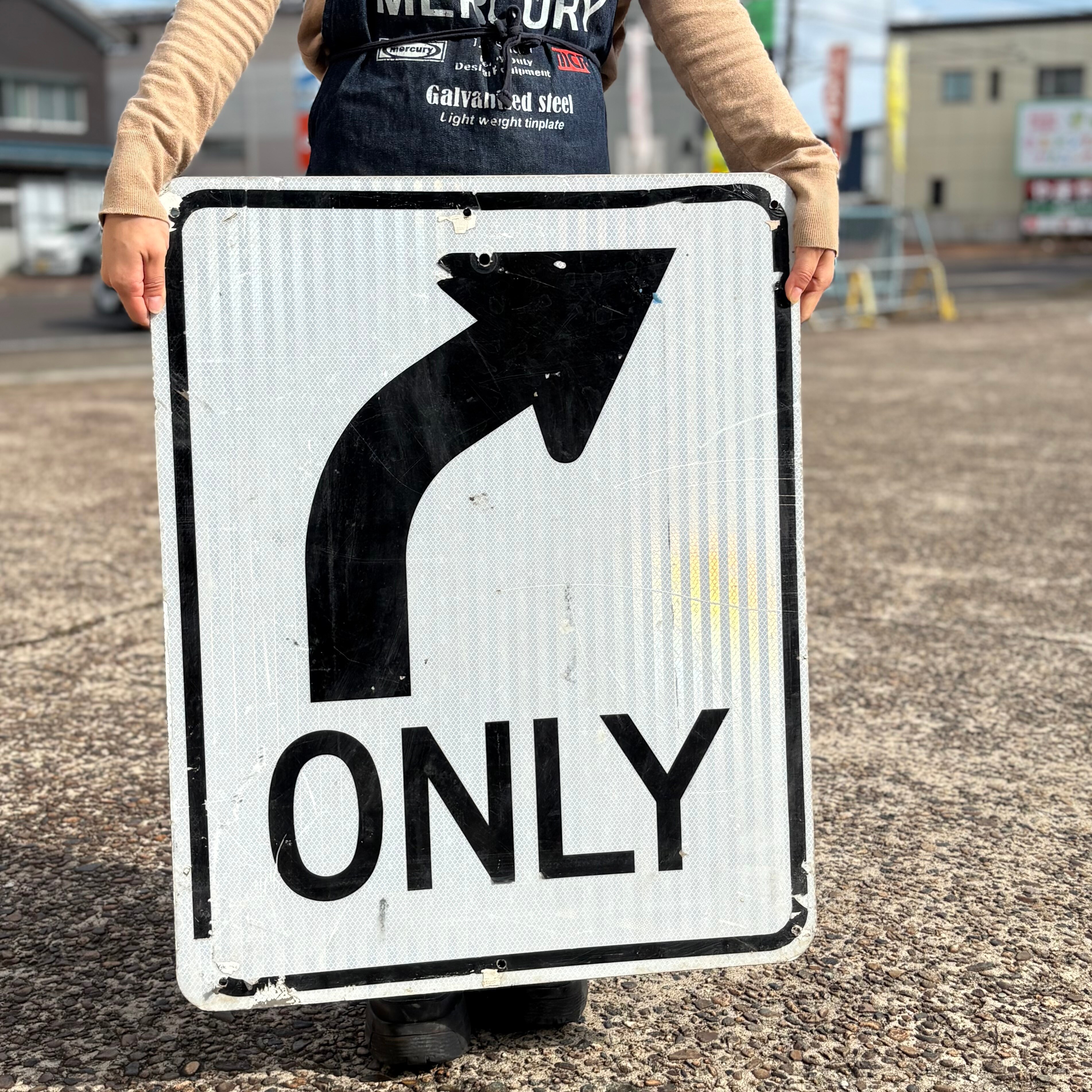 🚧 US Vintage Road Sign: 