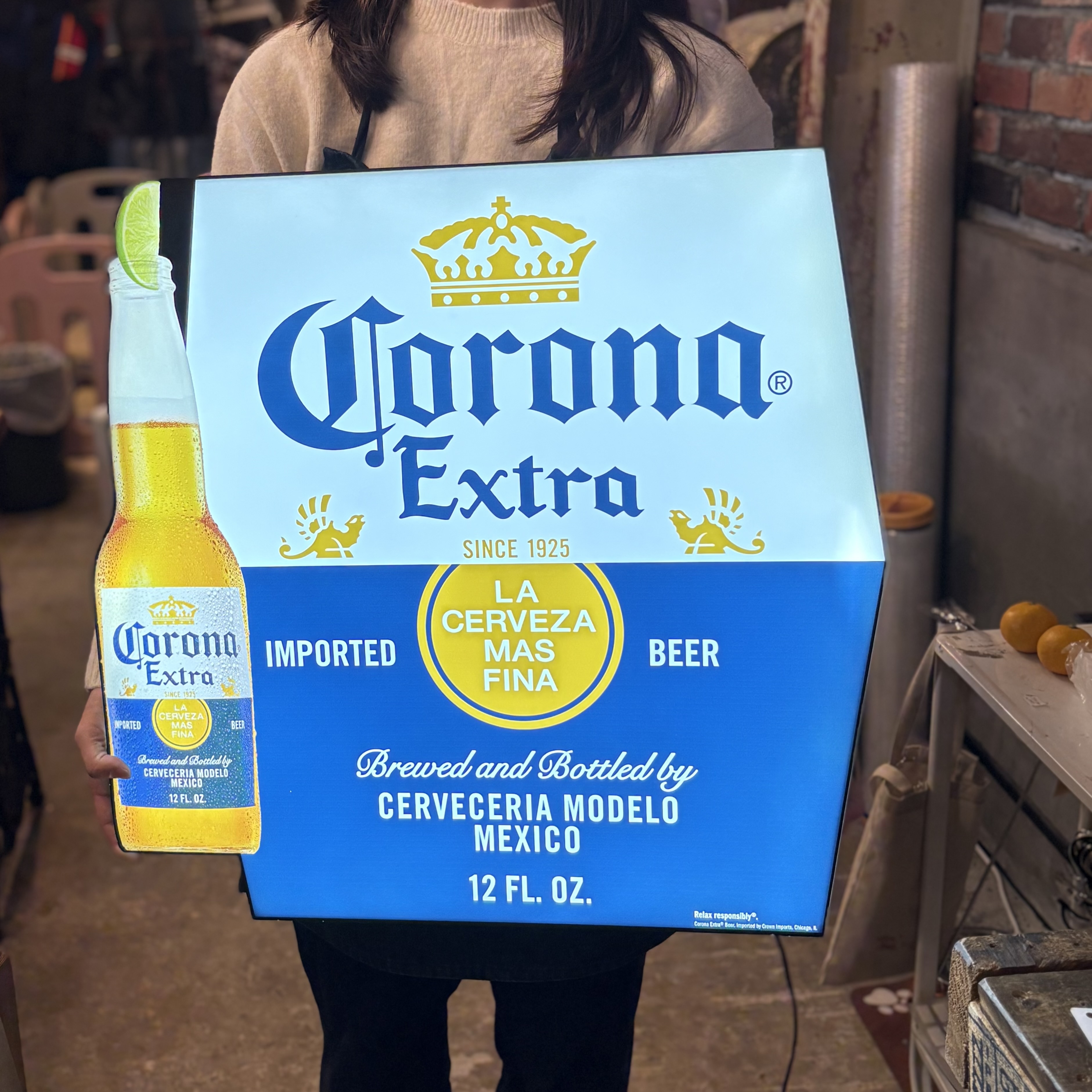 Corona コロナビール LED 看板 メキシカン ダイナー 酒 BAR Corona