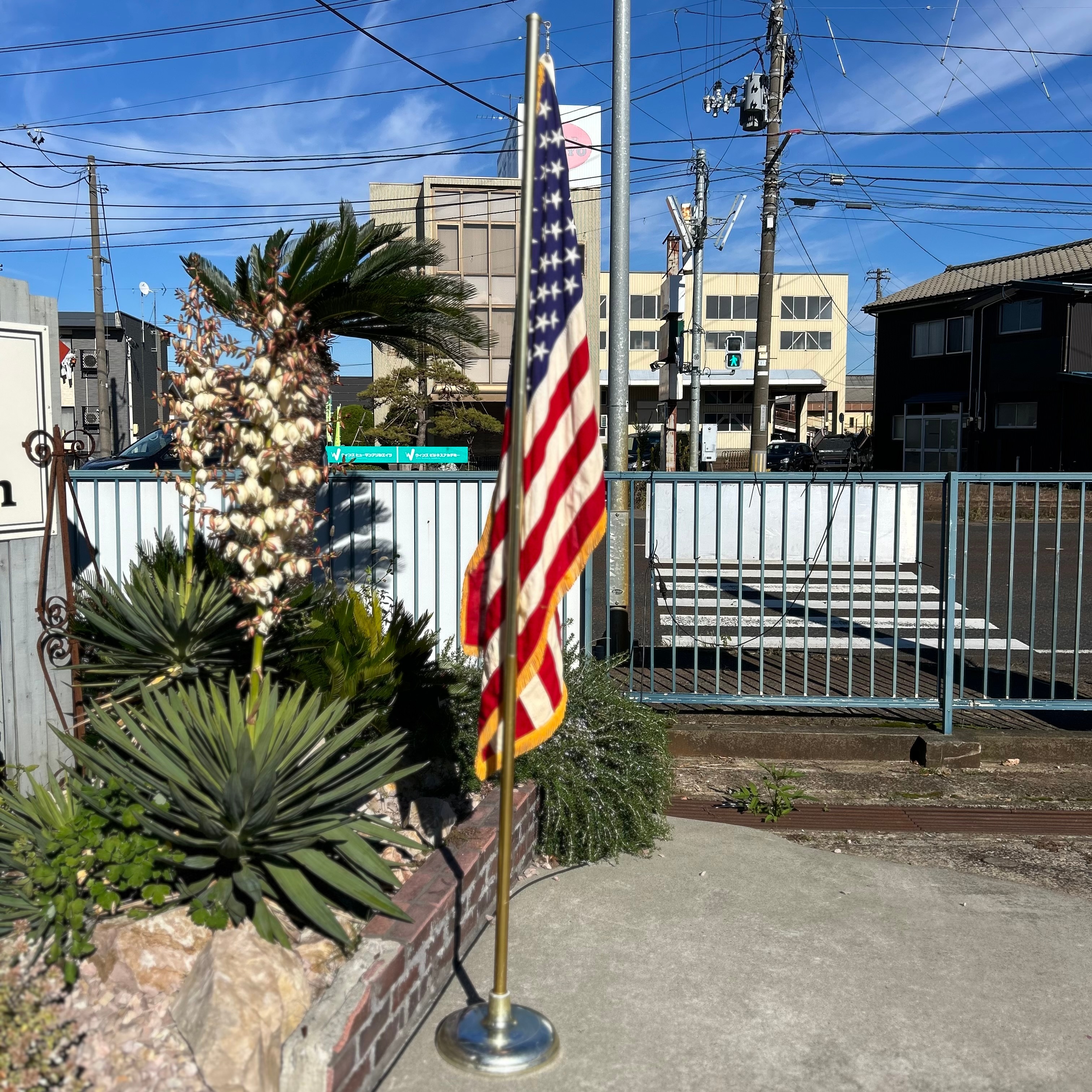 🇺🇸The Grand Old Flag - Vintage Fringed US Flag Set 🌟
