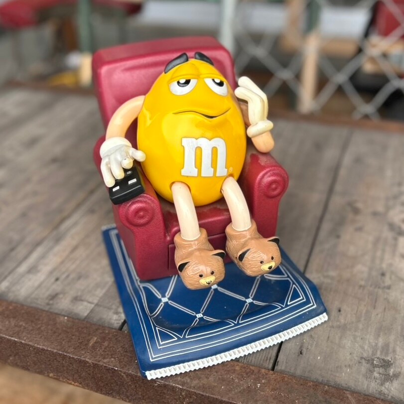 M&M's Yellow Character Candy Dispenser — Movie Seat Style