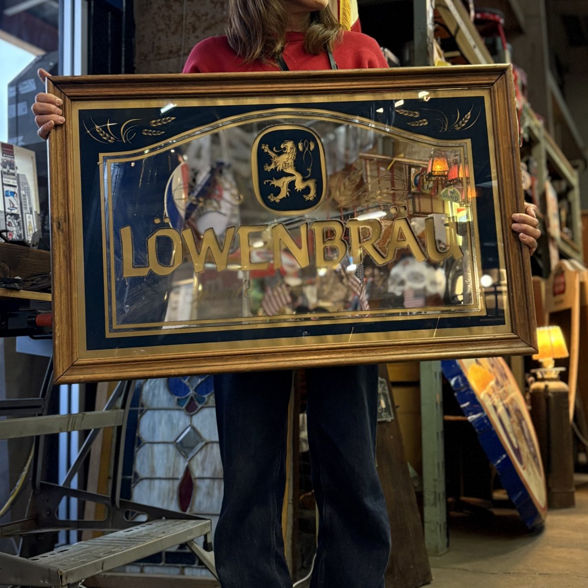 Löwenbräu ヴィンテージ・パブミラー