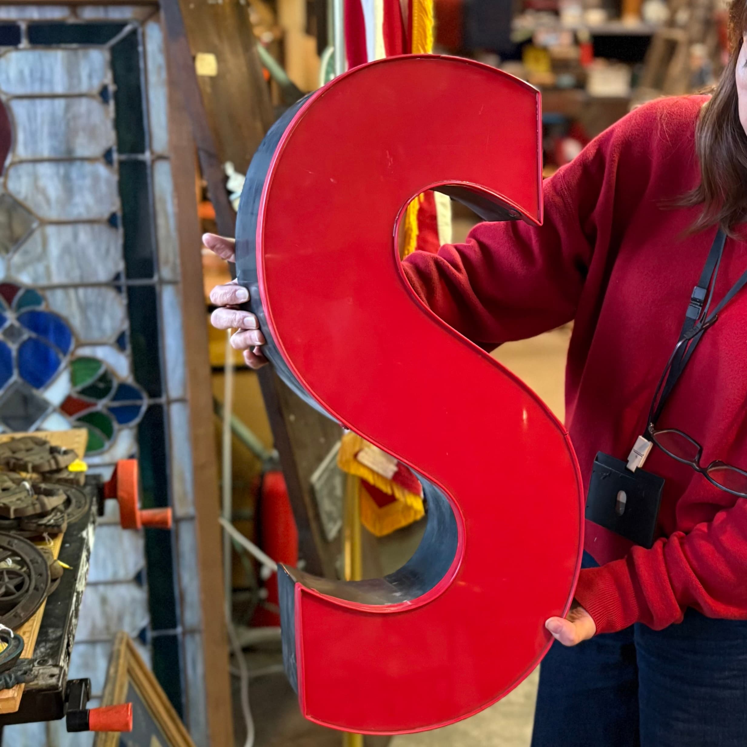 Vintage Illuminated Letter S