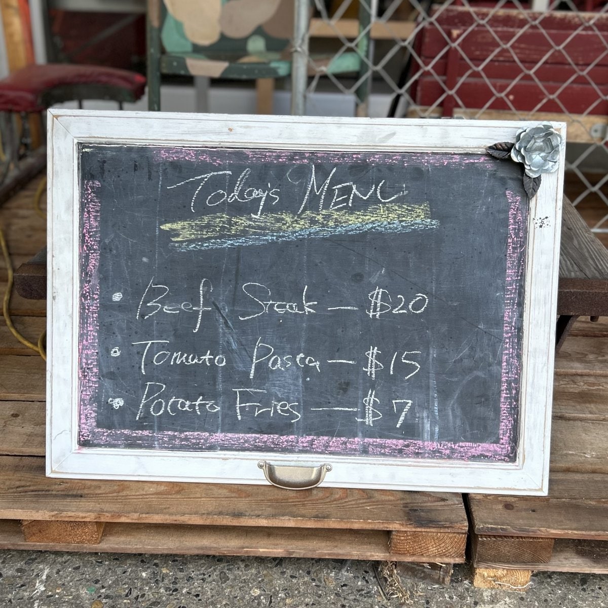 “Vintage Chalkboard Menu Sign”