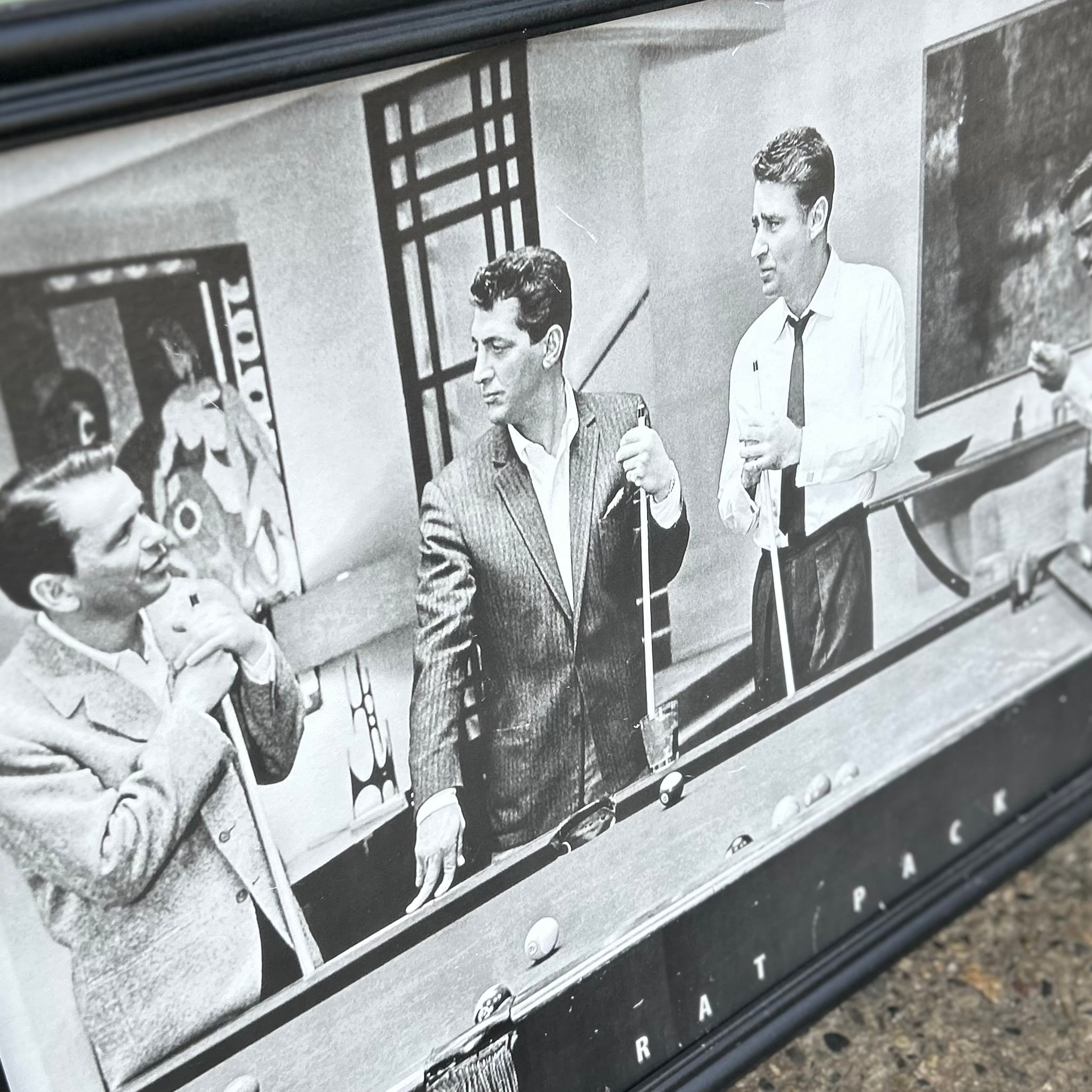Vintage Framed Poster / Coolest Guys in Hollywood