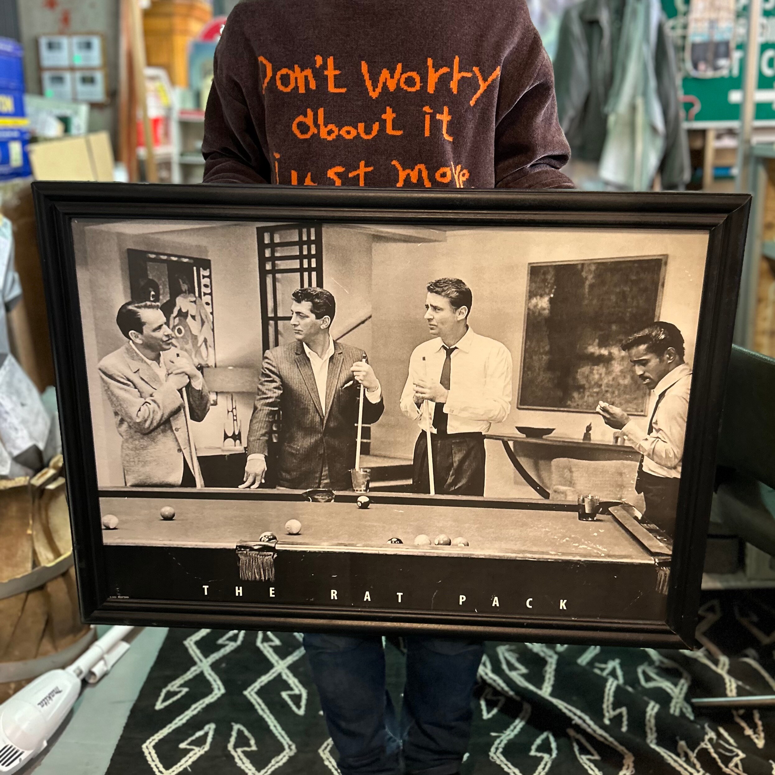 Vintage Framed Poster / Coolest Guys in Hollywood