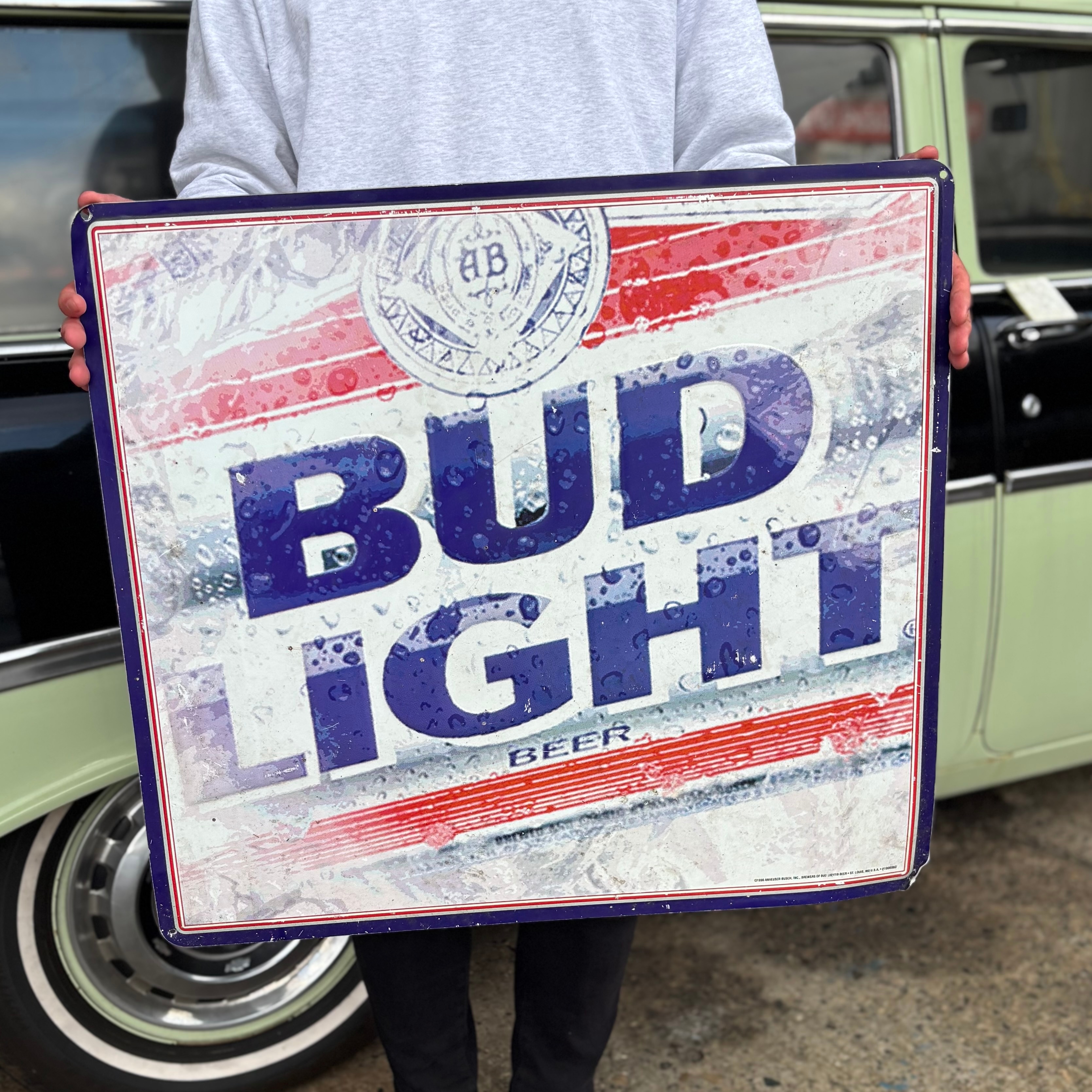 Vintage“BUD LIGHT Metal Sign”