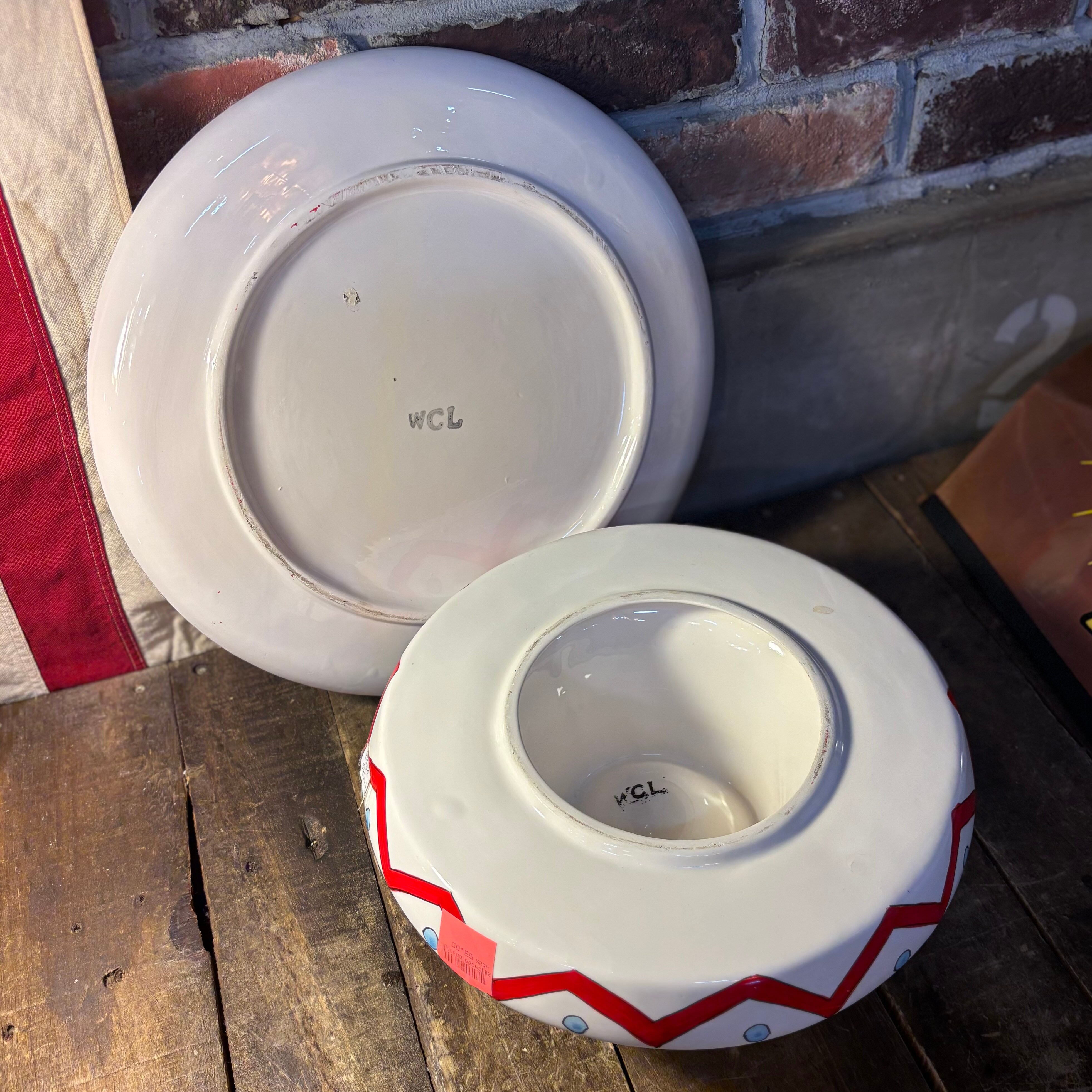 Hand-Painted Ceramic Nacho & Salsa Set