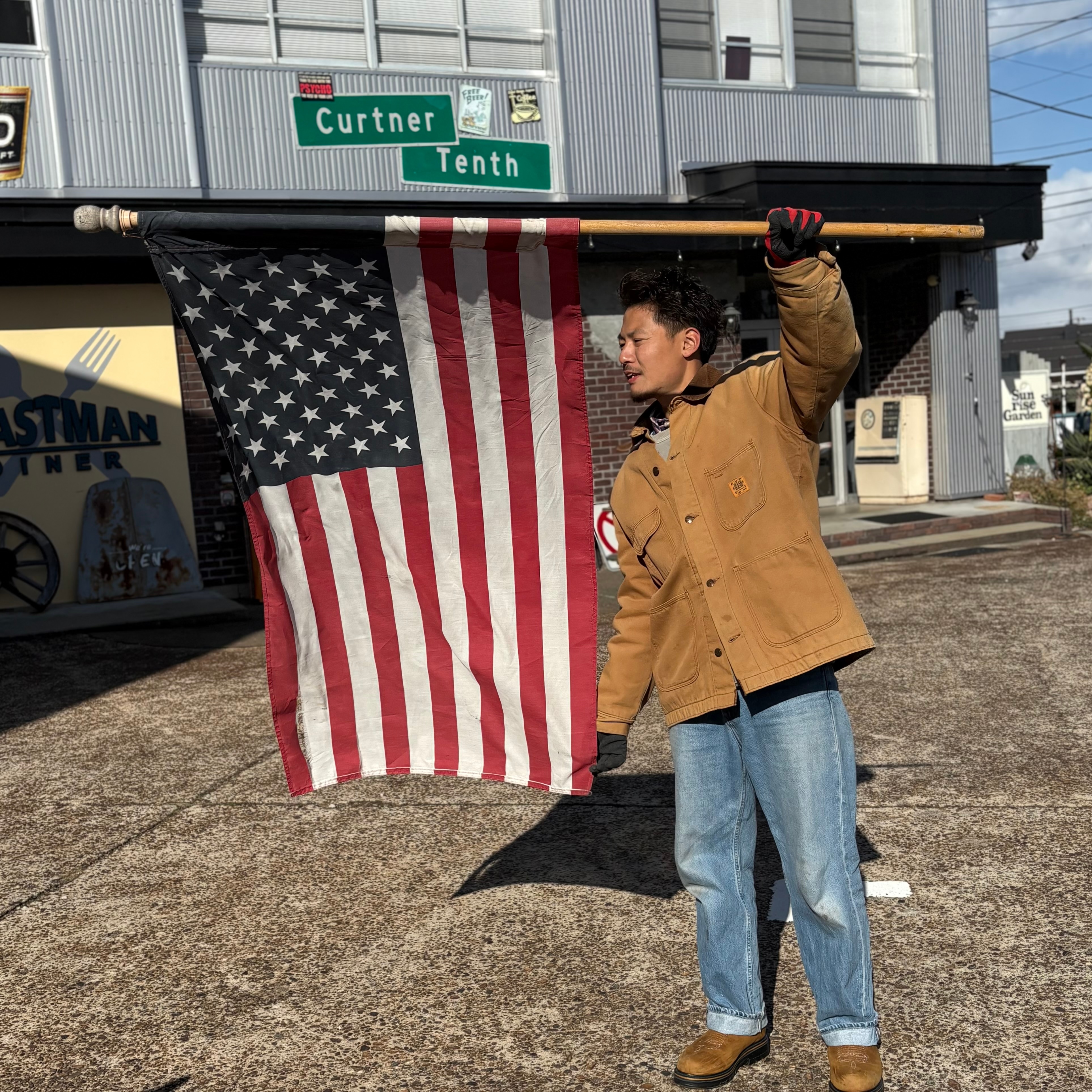 激レア Vintage Flag ヴィンテージ フラッグ アメリカ コットン入り 激レア Vintage Flag ヴィンテージ フラッグ アメリカ コットン入り 激