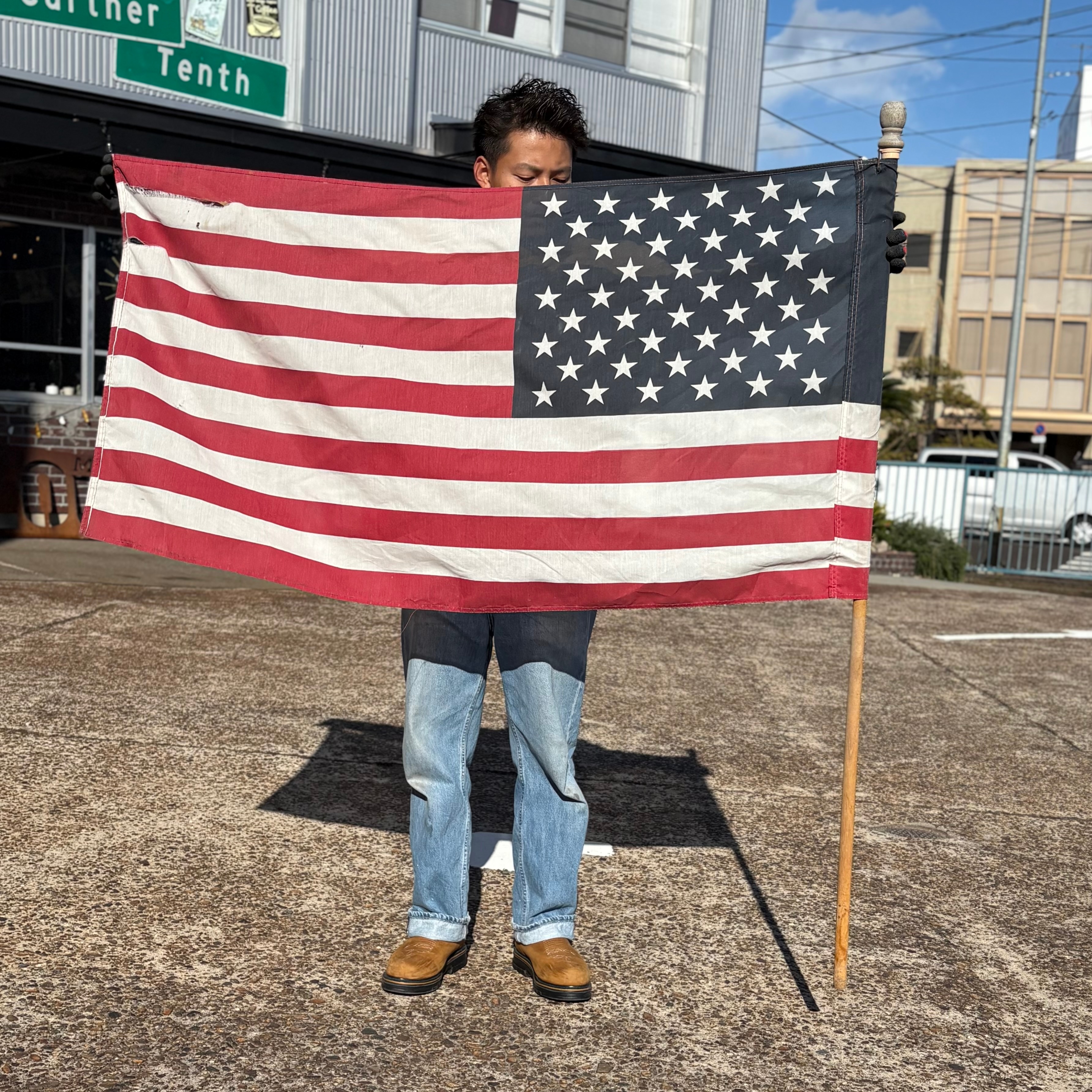 アンティーク ヴィンテージ アメリカ フラッグ 40’s 50’s Vintage American Flag
