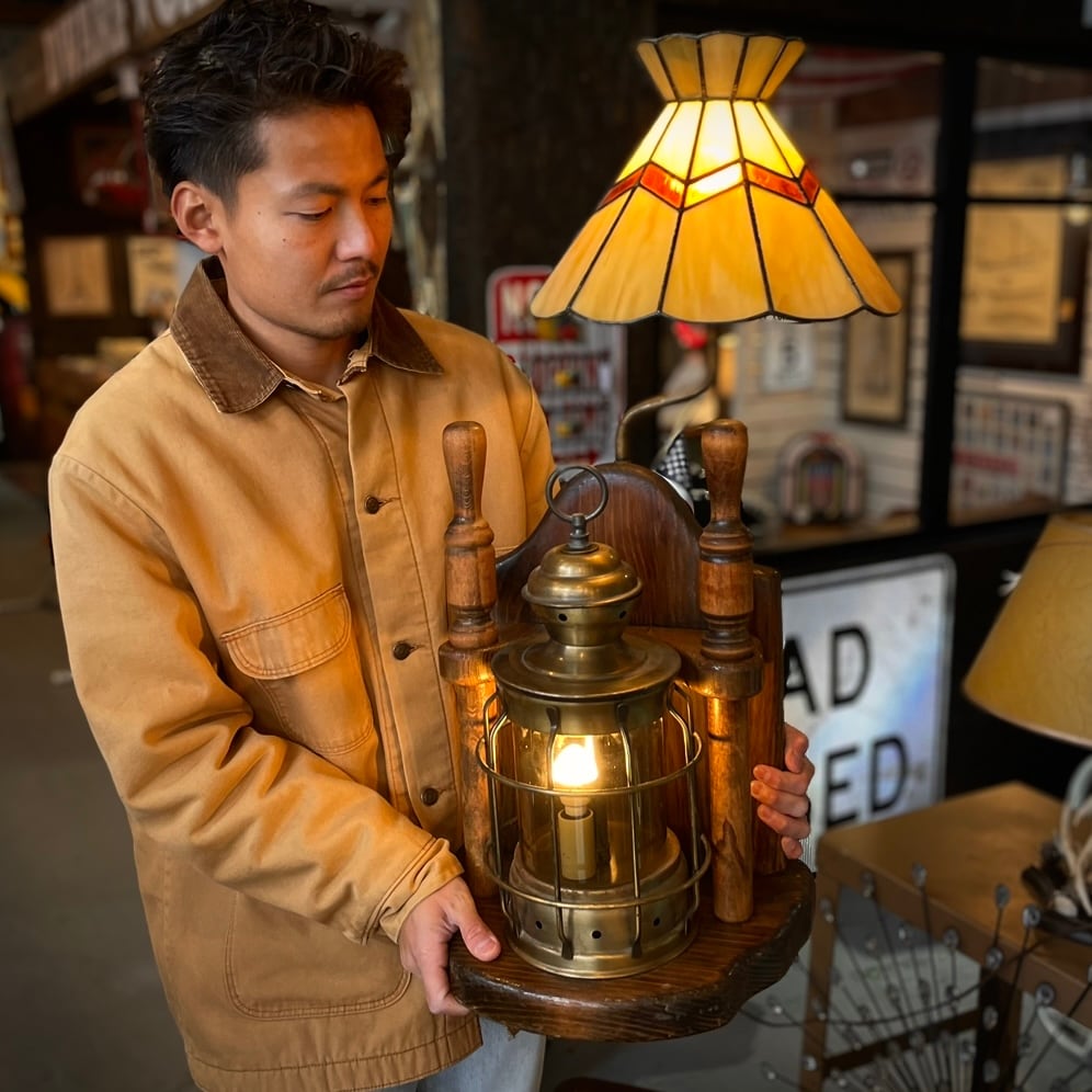 Vintage Nautical / Industrial Table Lamp