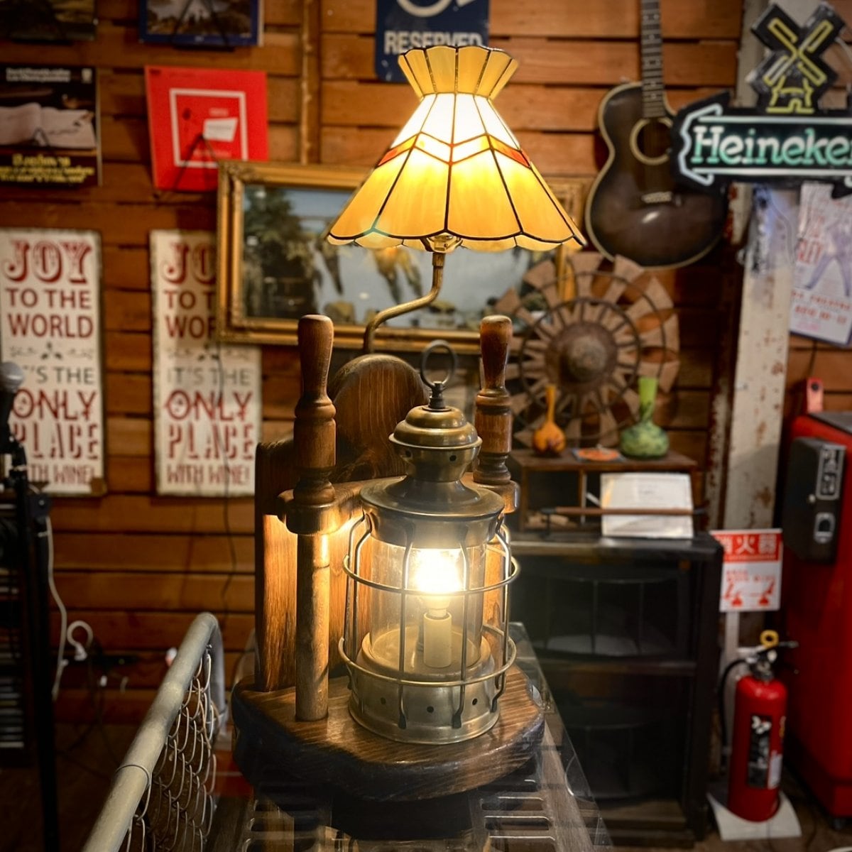 Vintage Nautical / Industrial Table Lamp