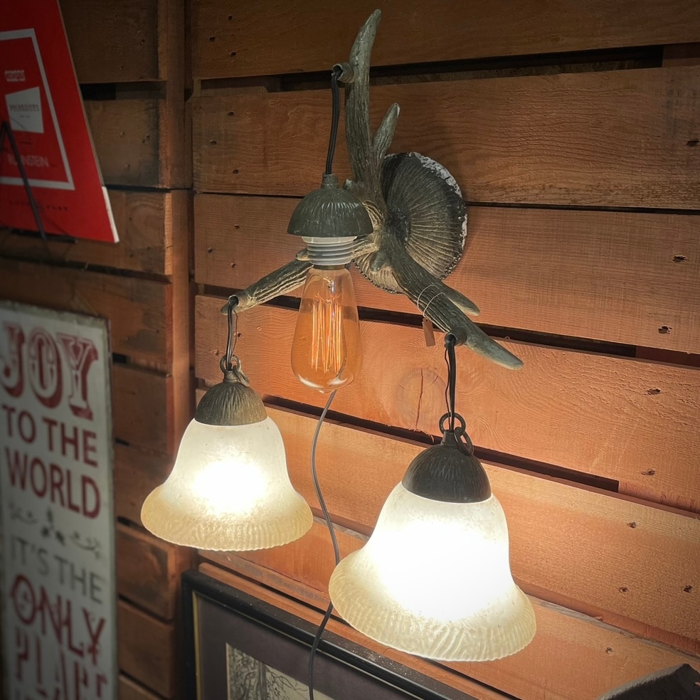 Vintage Antler Style Wall Lamp