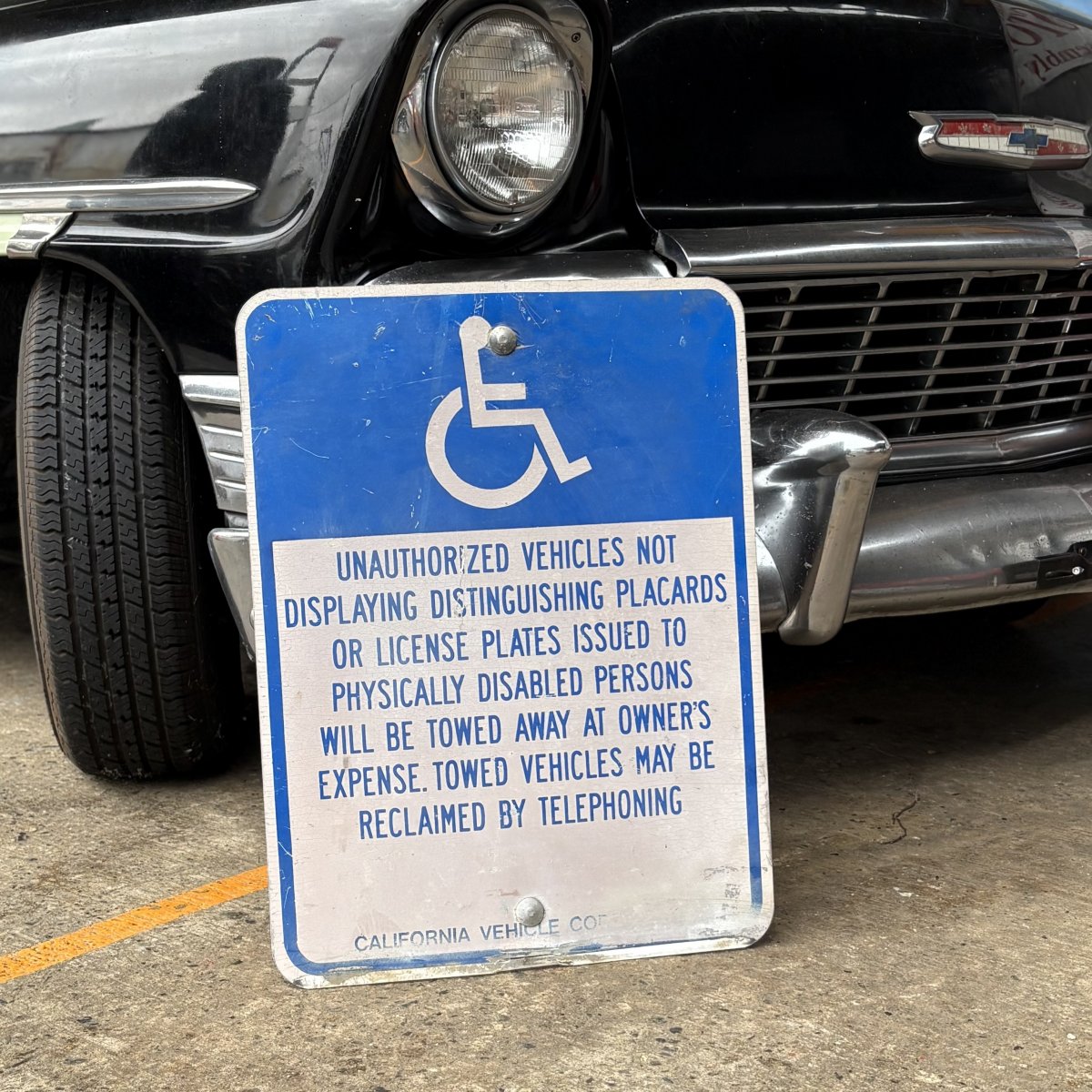 Vintage California Street Sign】 