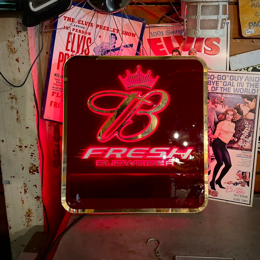 Vintage BUDWEISER “B FRESH” Neon Sign