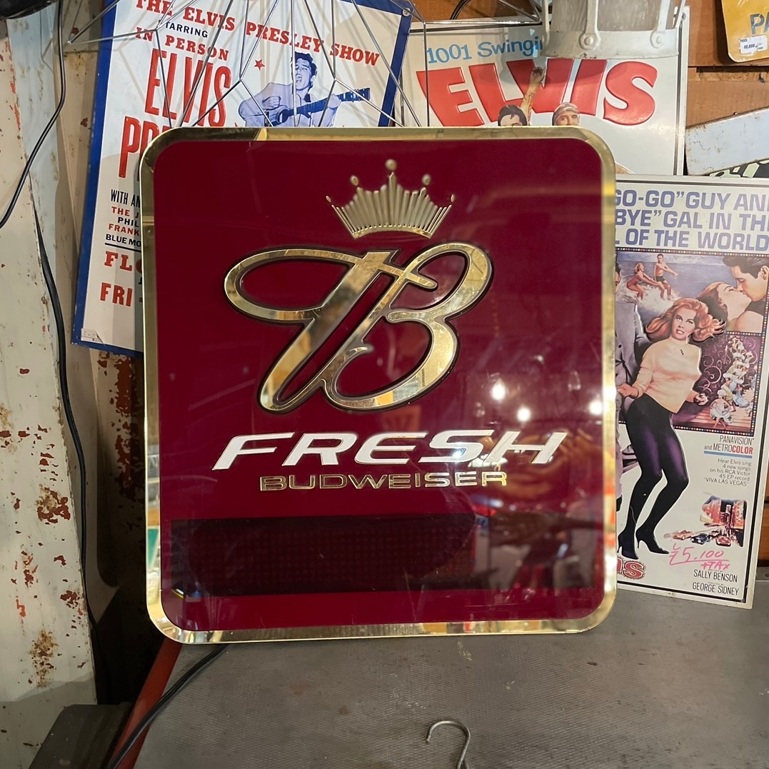 Vintage BUDWEISER “B FRESH” Neon Sign