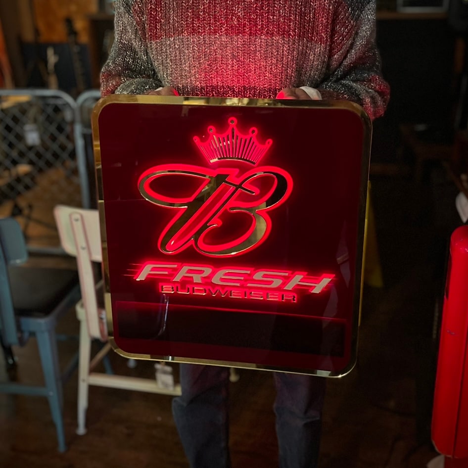 Budweiser ネオン看板 ヴィンテージ 1980's ヴィンテージ Budweiser ネオンサイン ※近畿圏内のみの販売