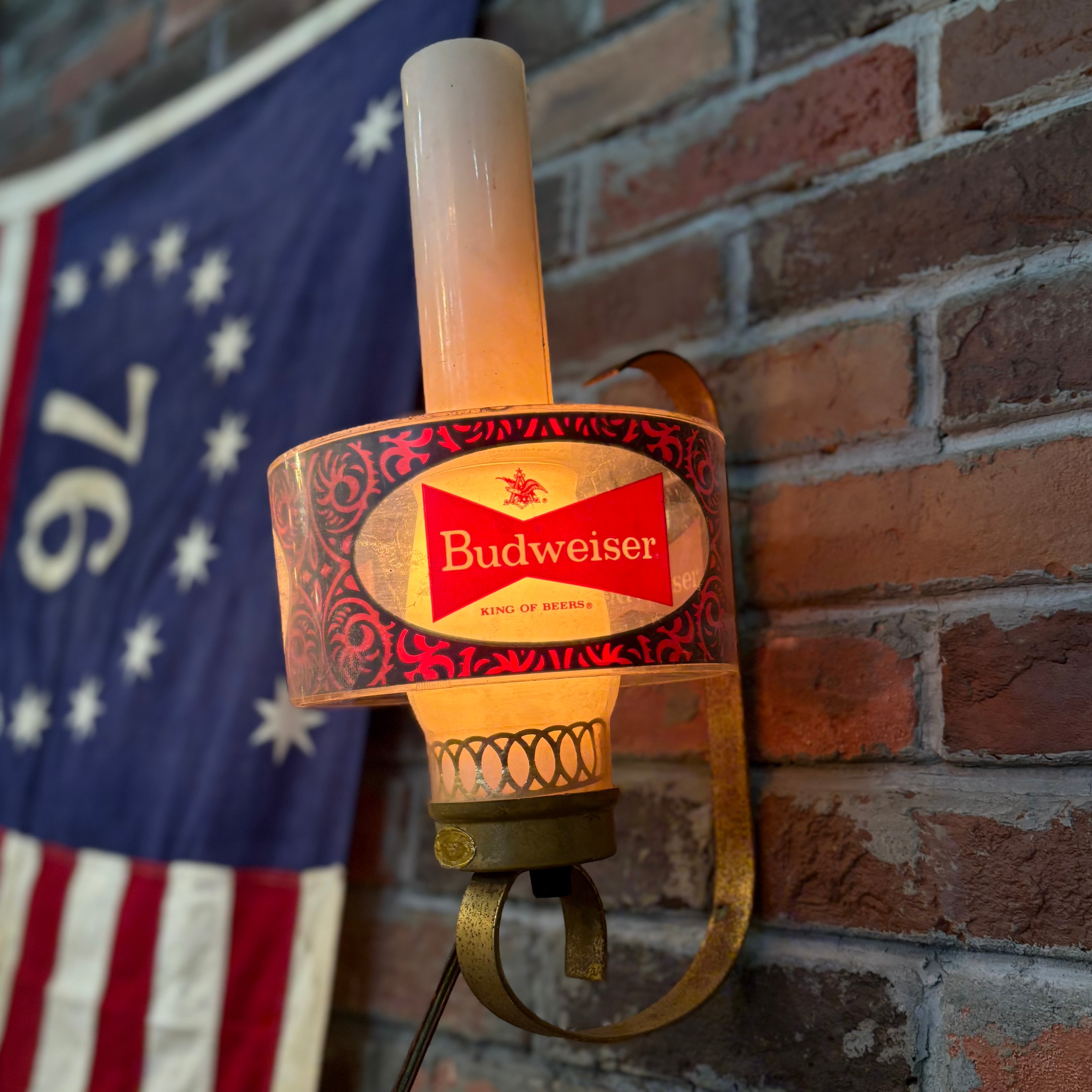 ビンテージ Budweiserバドワイザー ライトサイン Vintage Budweiser Light Sign With Pull String Switch | eBay
