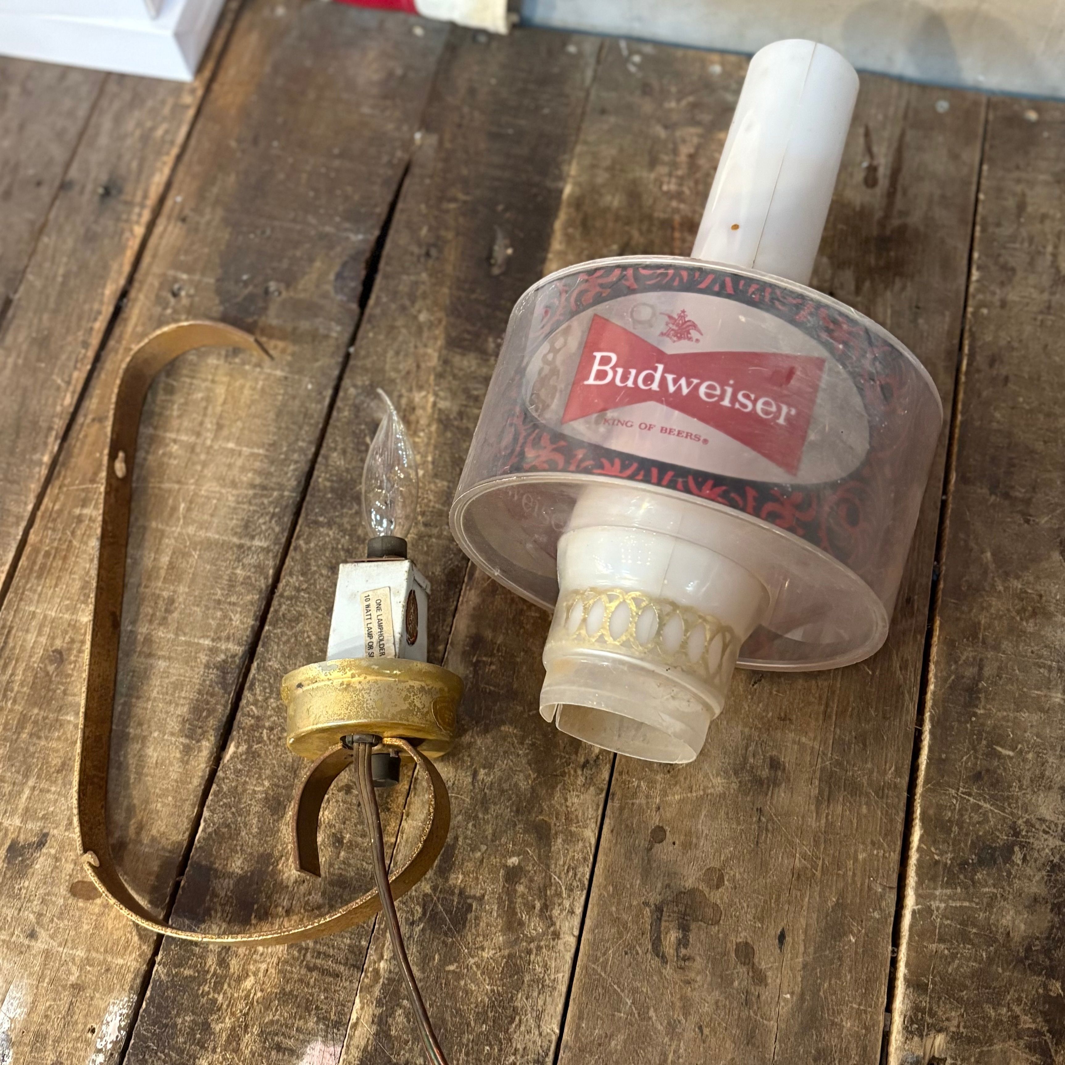 Budweiser “King of Beers” Vintage Wall Light