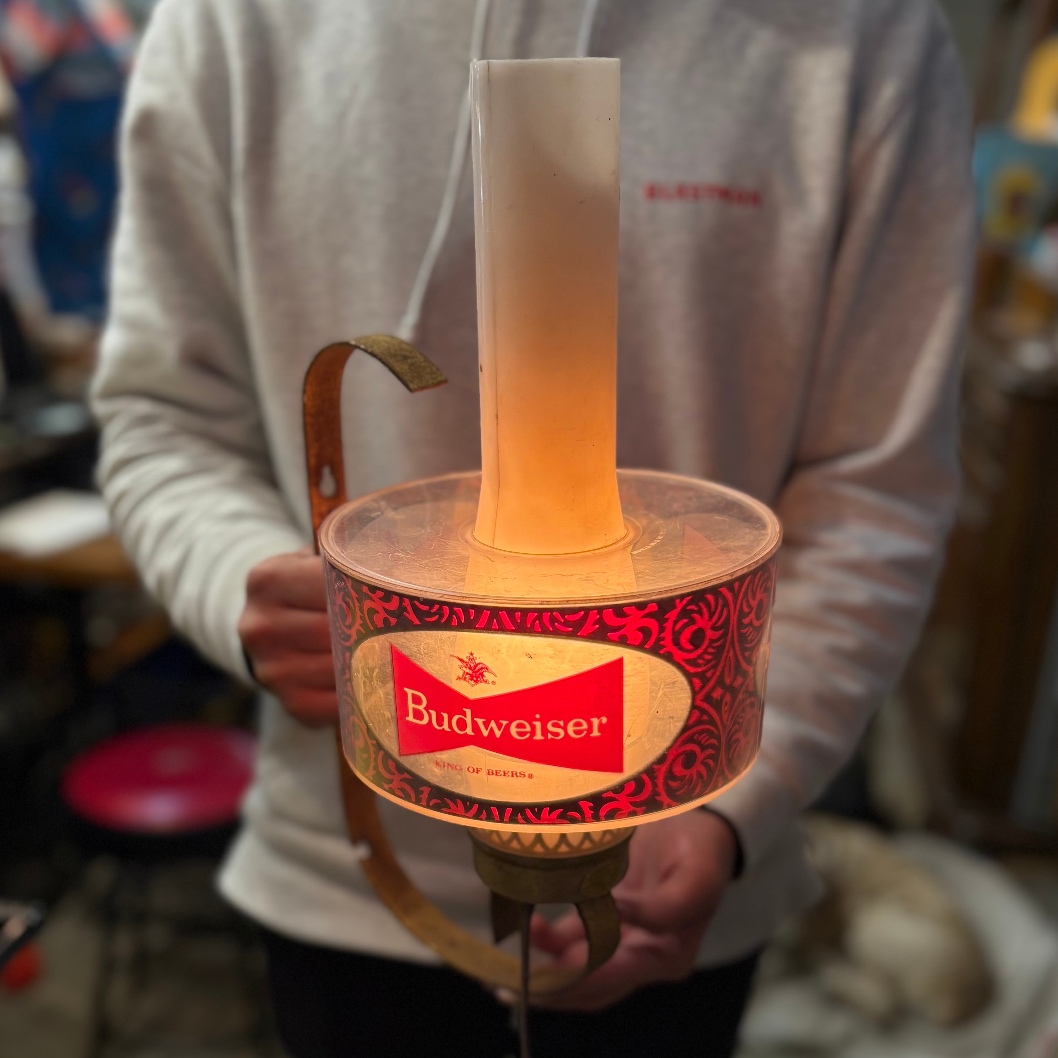 Budweiser “King of Beers” Vintage Wall Light