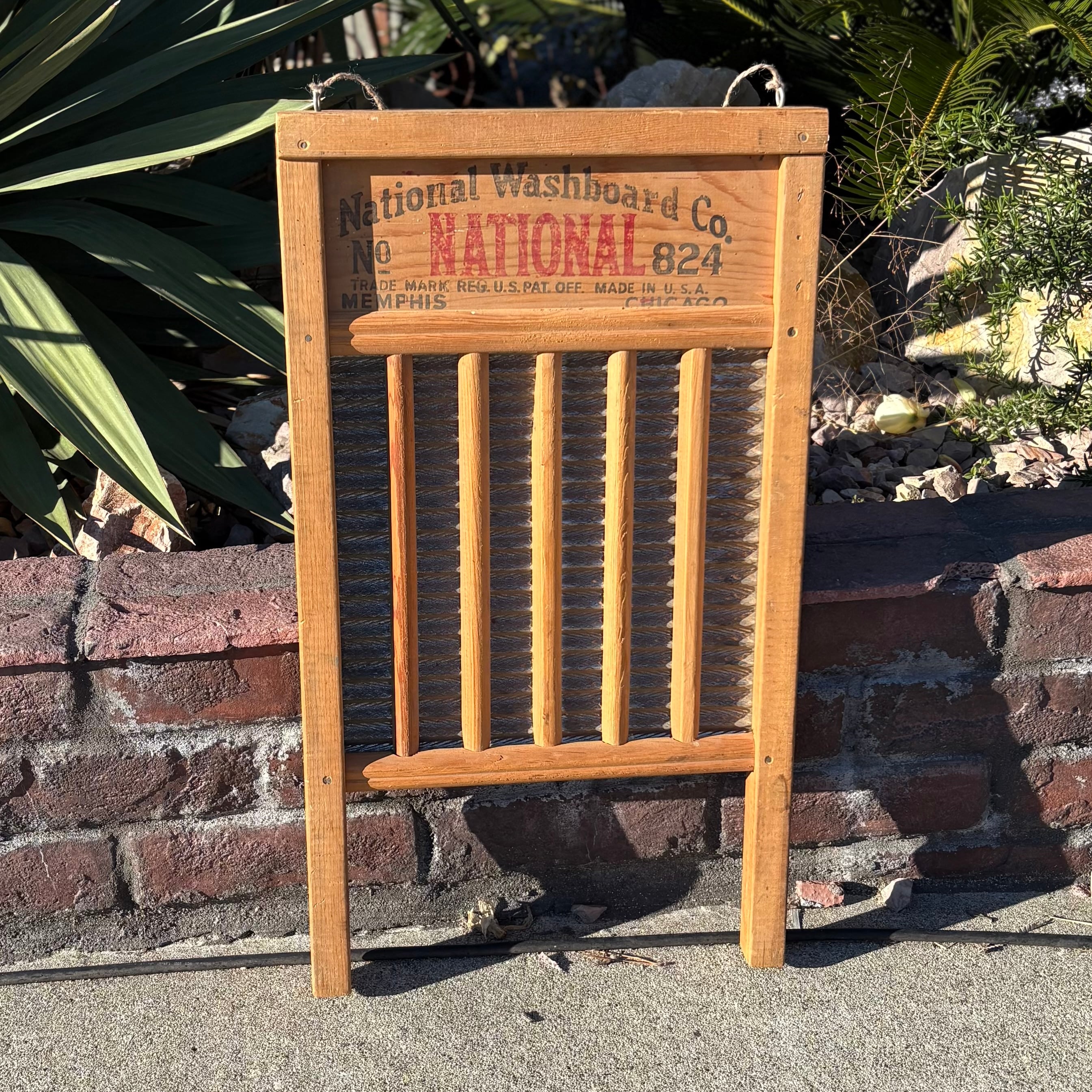 アメリカ製 ビンテージ　洗濯板 national washboardアンティーク 洗濯板 ウォッシュボード ヴィンテージ -通販-ローズボールアンティークス