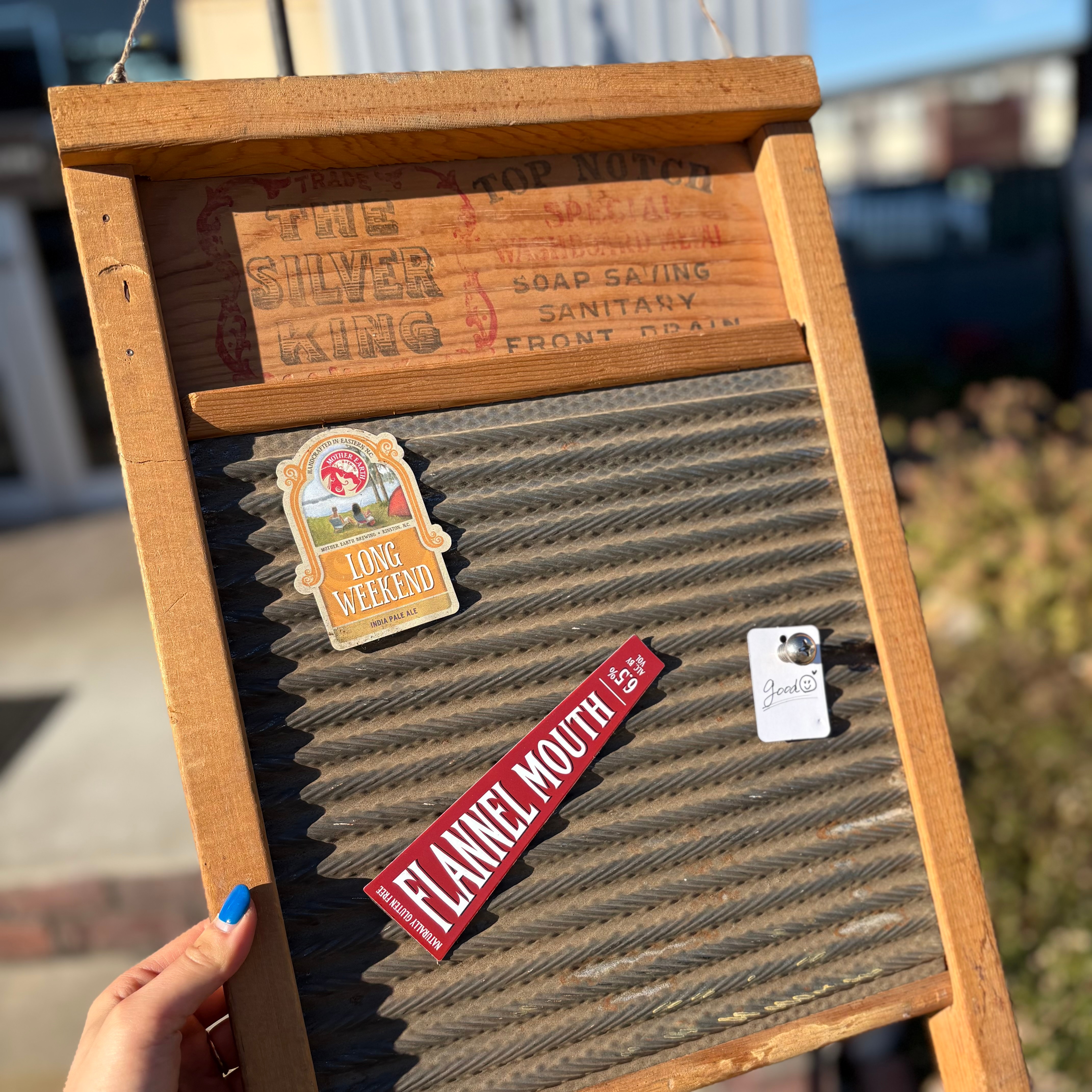NATIONAL Washboard Co. No.824” Vintage American Washboard Display