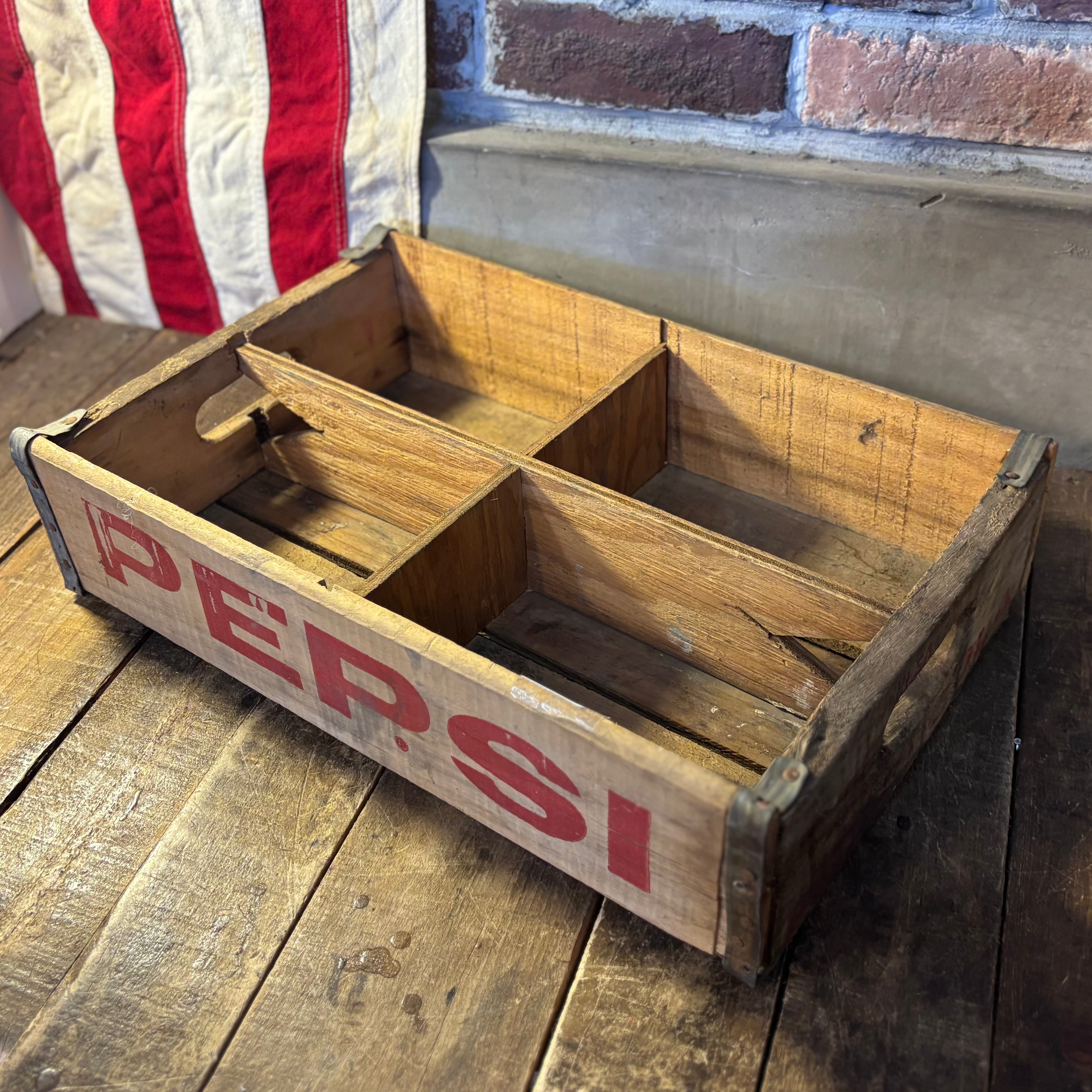 Vintage PEPSI wood crate