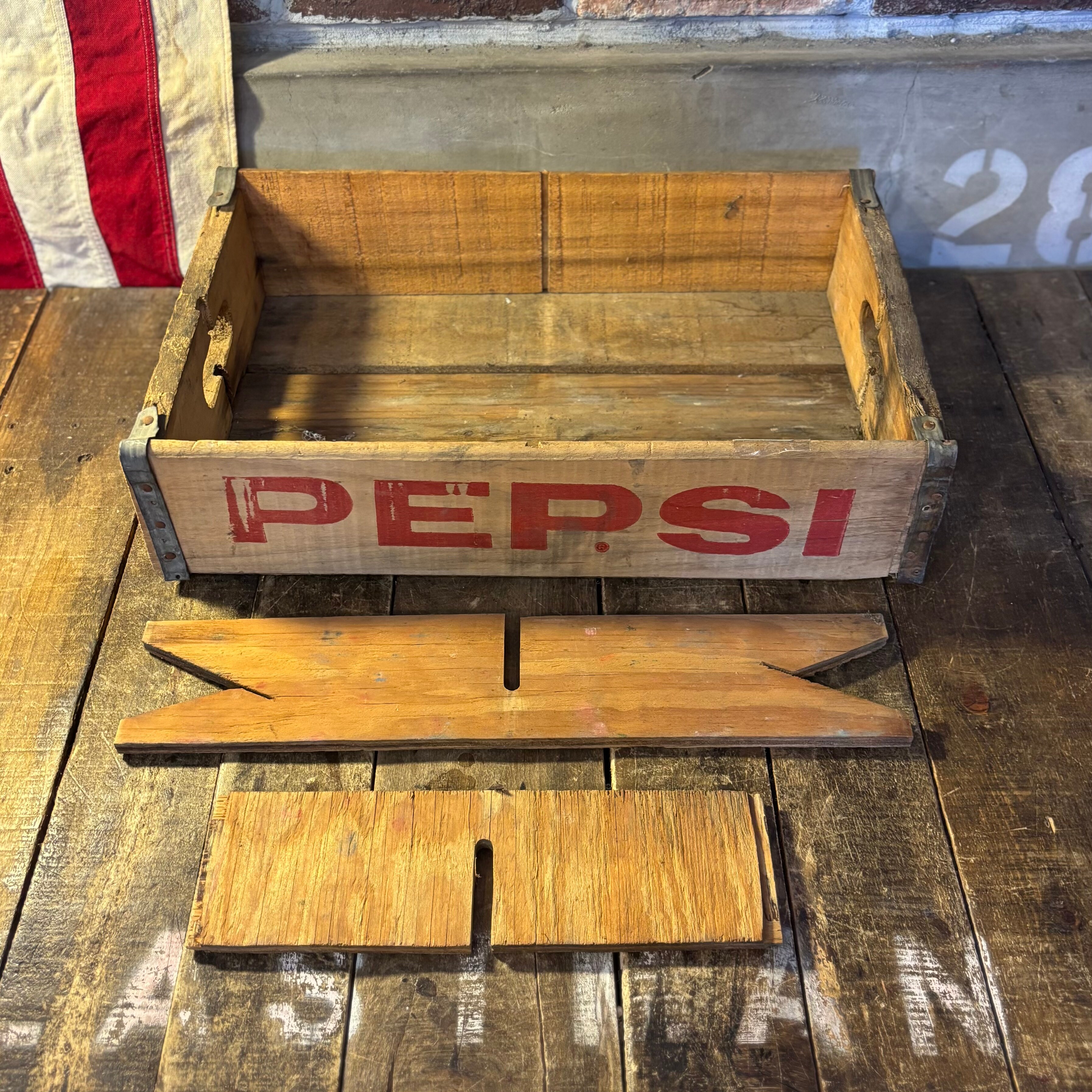 Vintage PEPSI wood crate