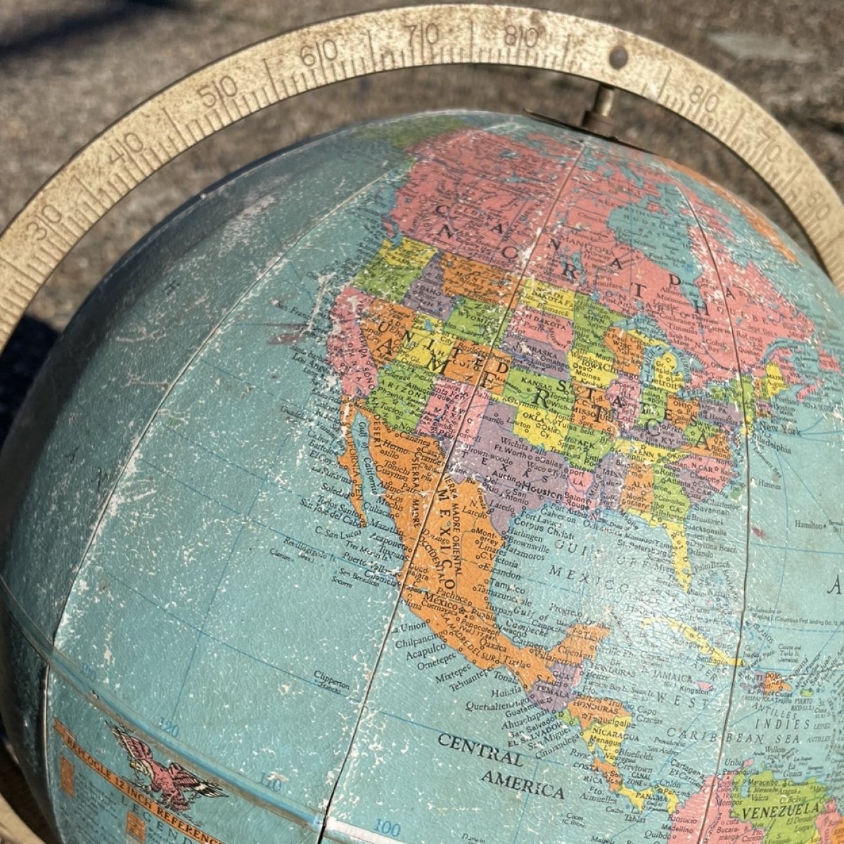 1960s Replogle 12inch Reference Globe