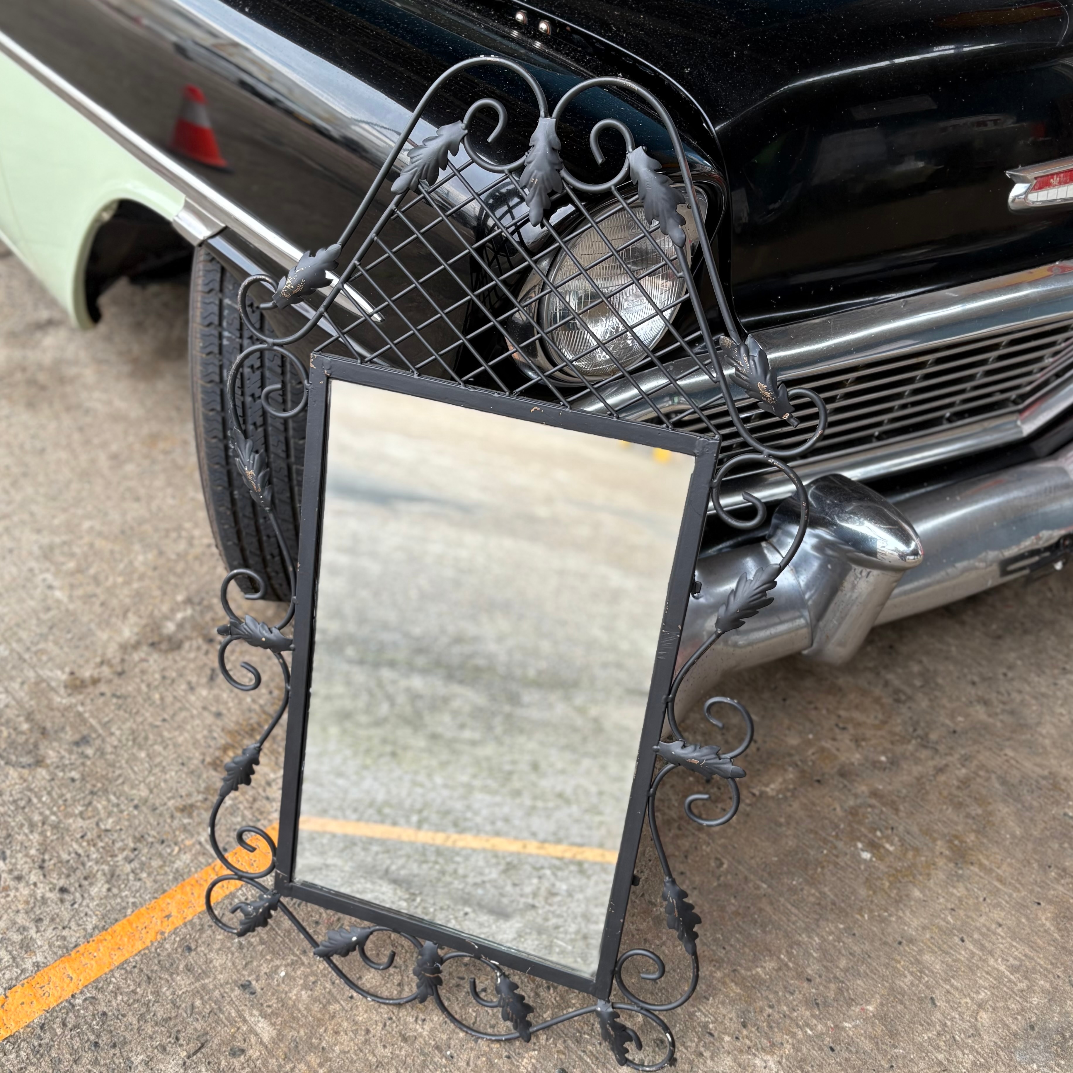 Iron Scroll Mirror Classic American Elegance