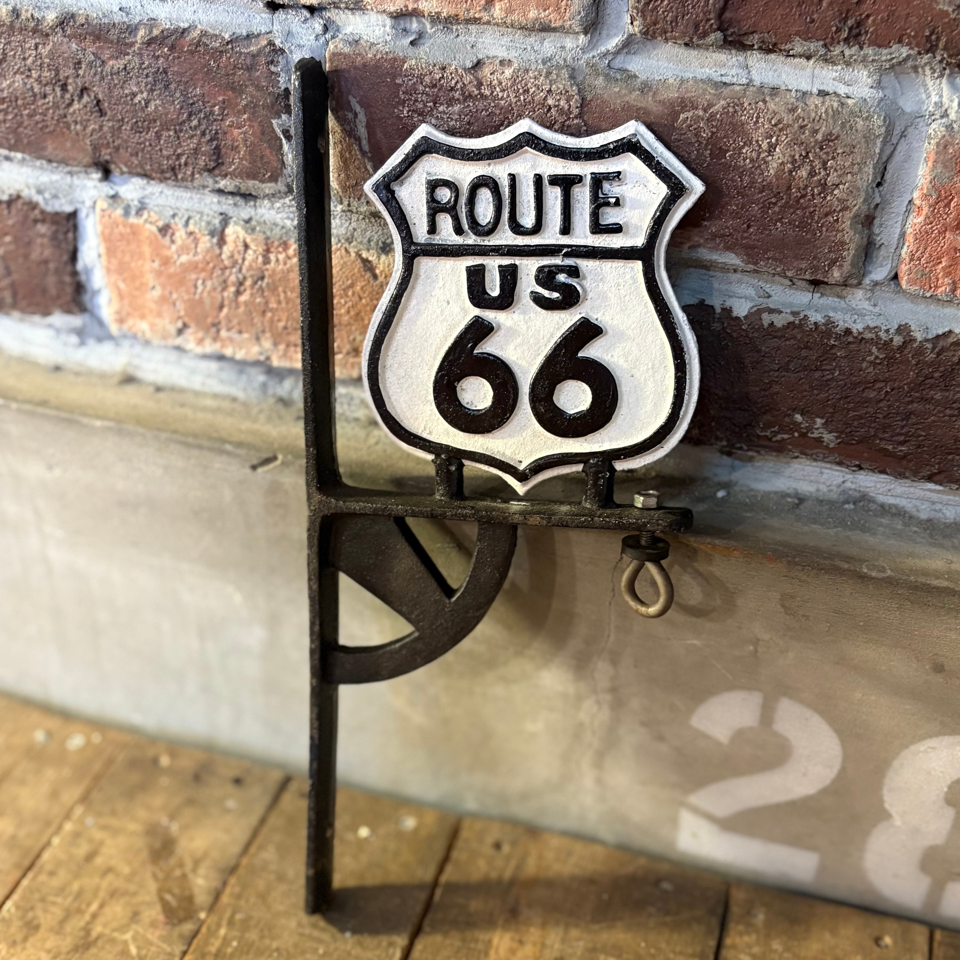 ルート66  ウッド 壁掛け アメリカン レトロ 昔のルート66 ウッドサイン （ルート66/ニュー