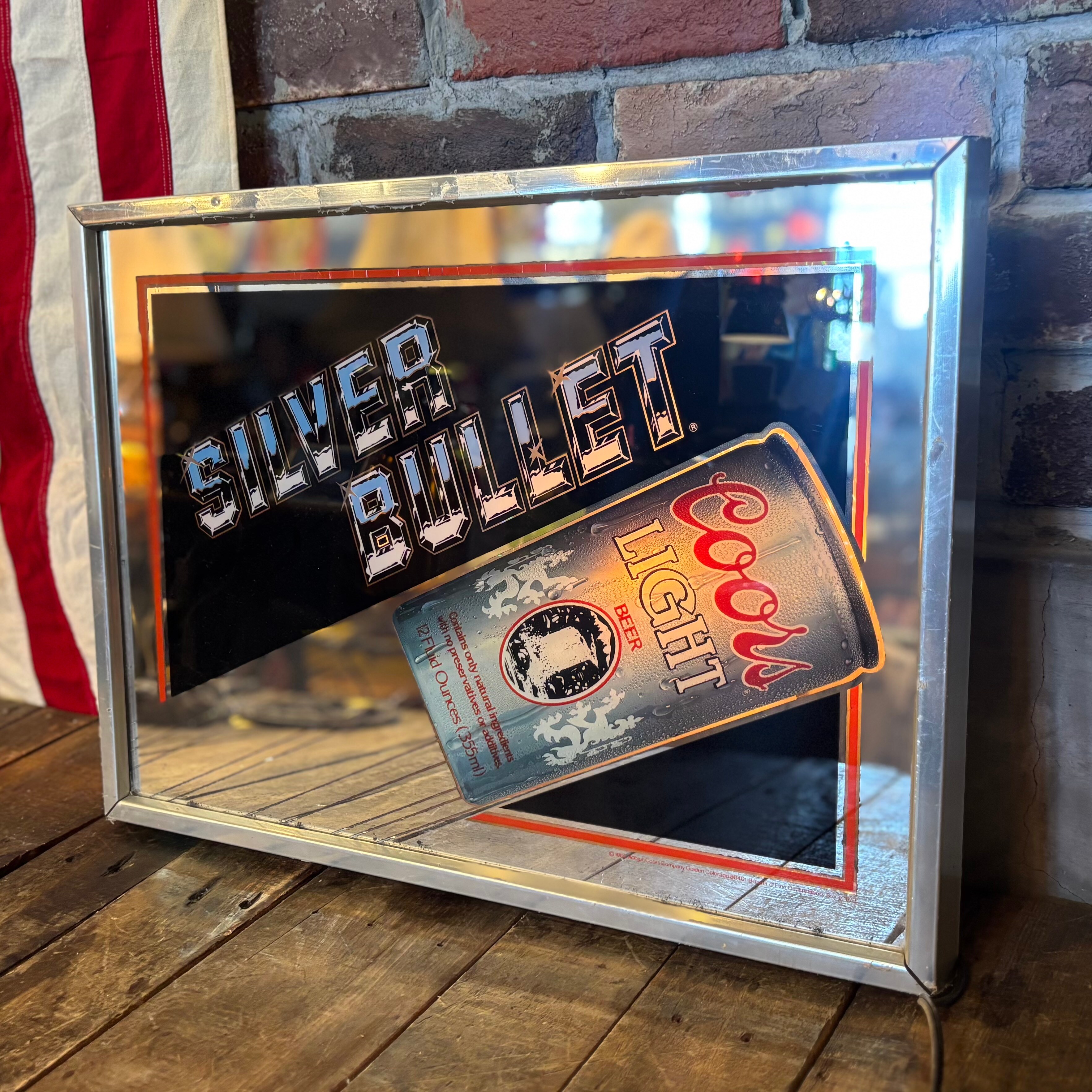 COORS LIGHT SILVER BULLET ライトアップミラーサイン