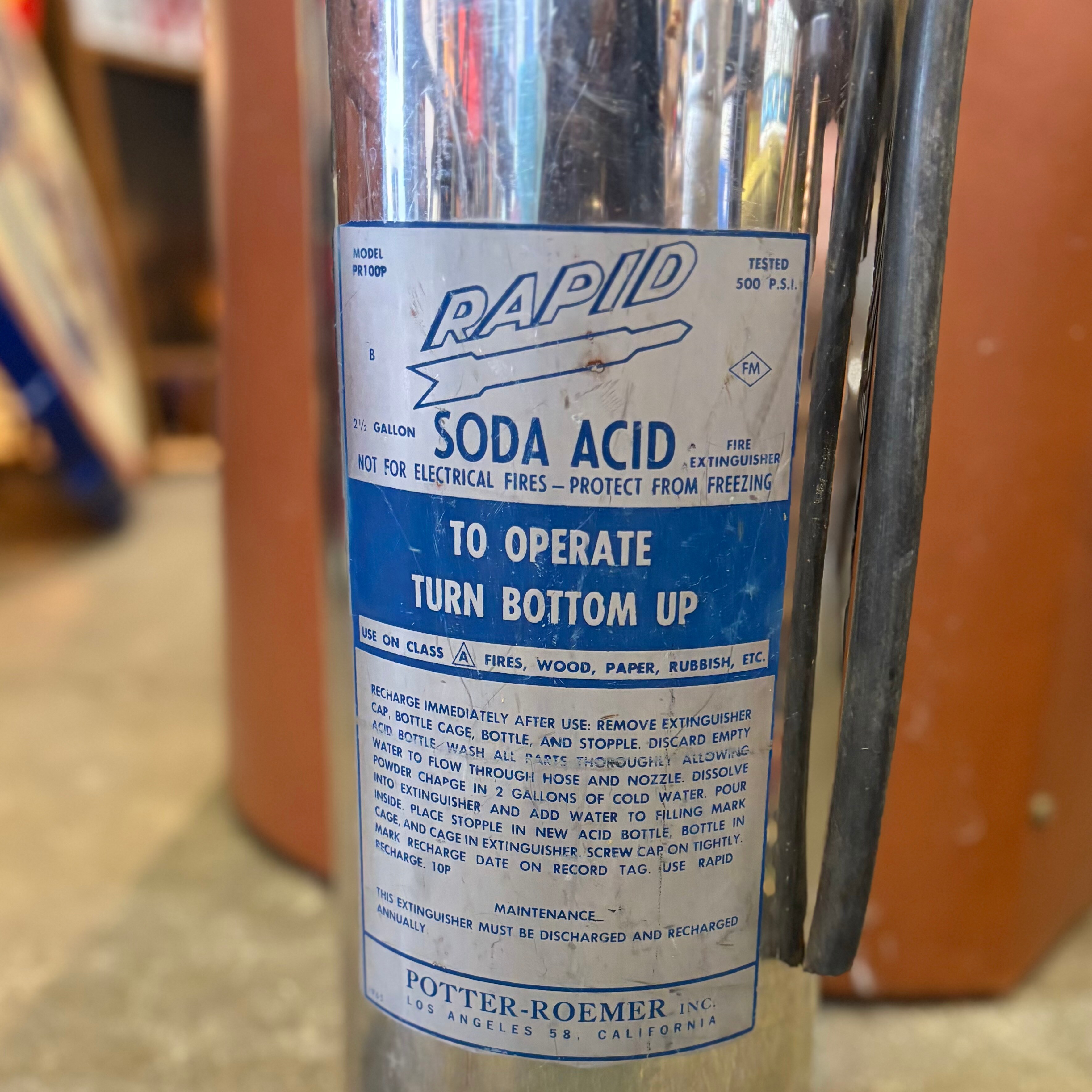 RAPID” Soda Acid Fire Extinguisher