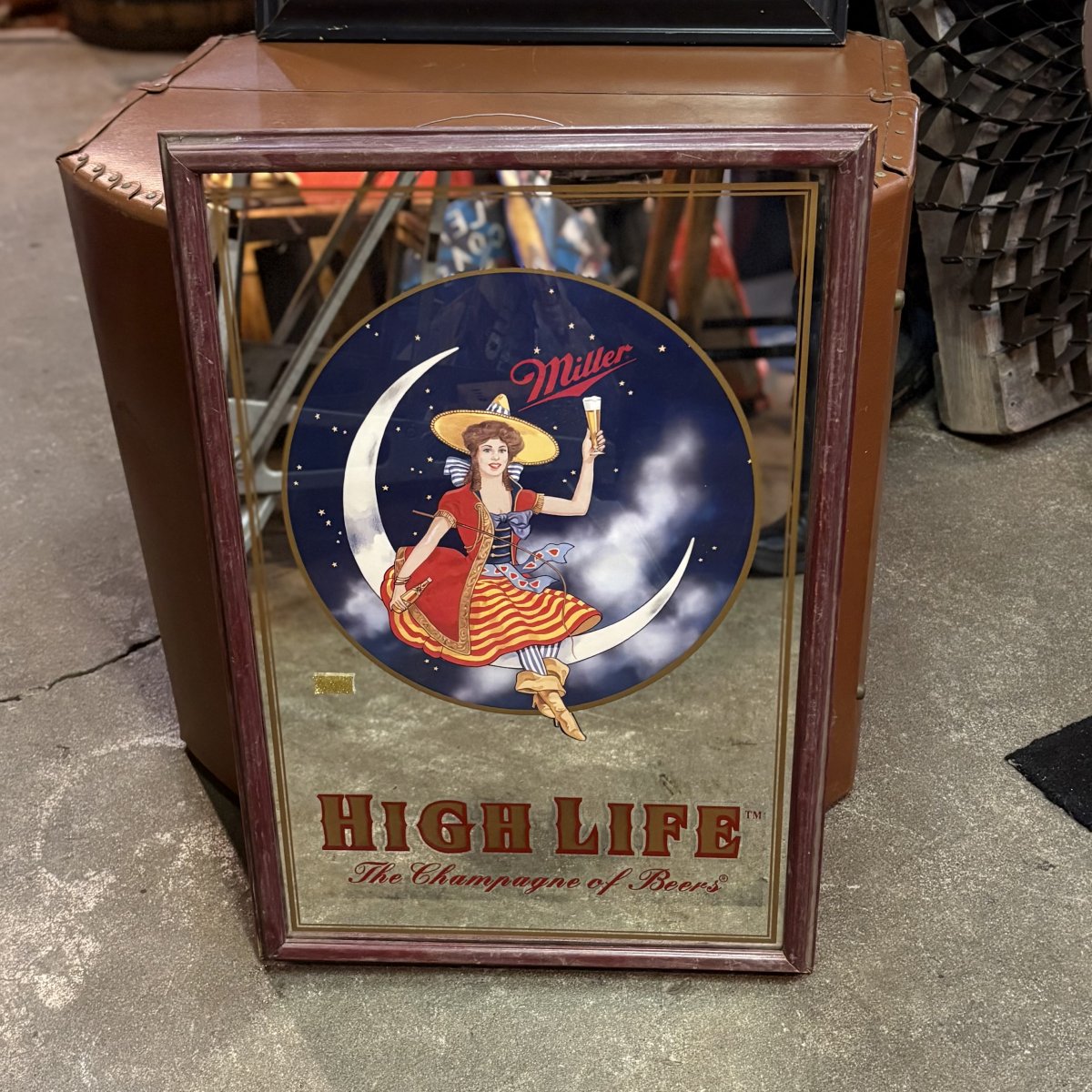 MILLER HIGH LIFE “The Champagne of Beers” Vintage Pub Mirror**