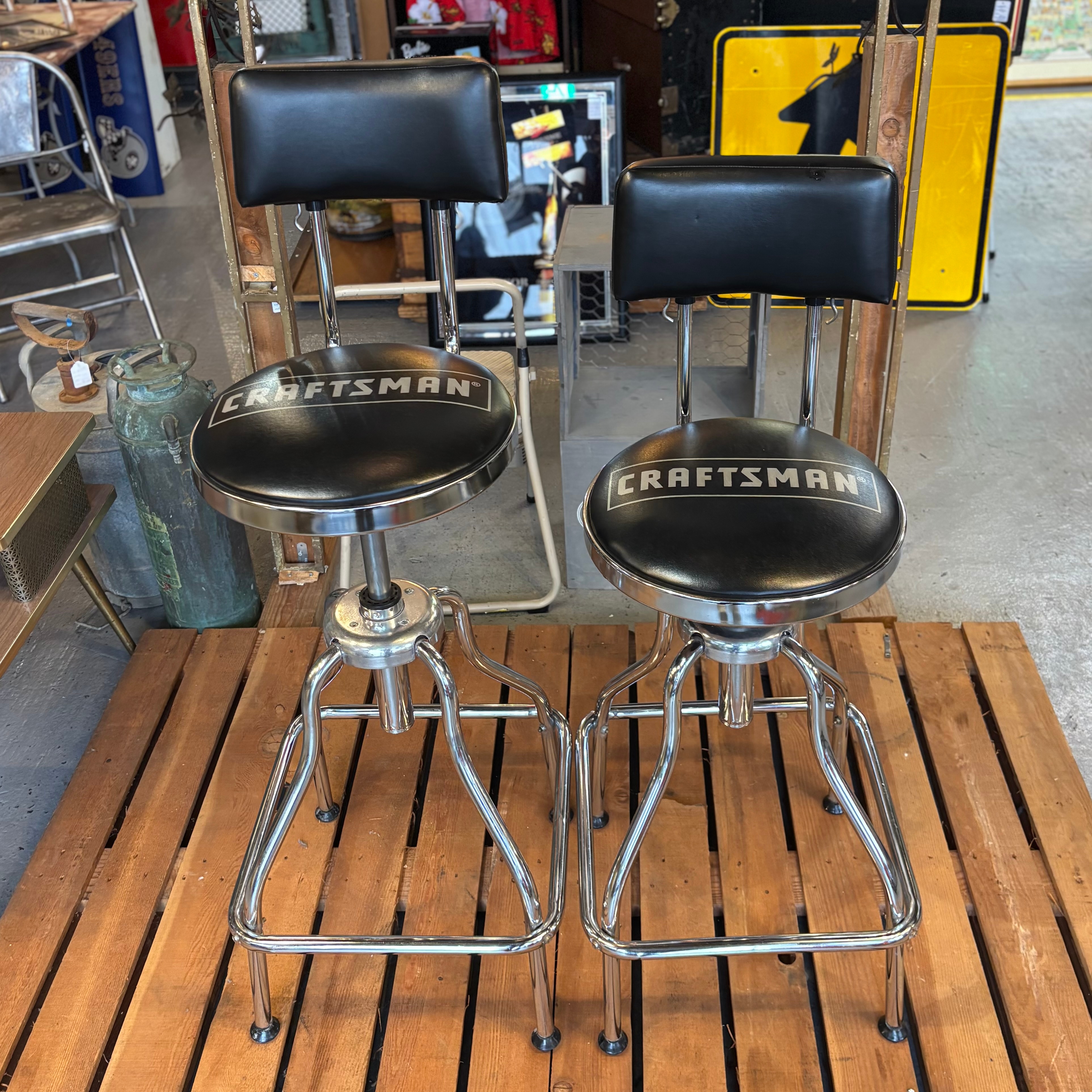 CRAFTSMAN Adjustable Bar Stool with Backrest