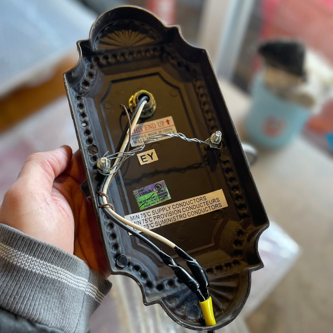 BIG Size!! Vintage Wall Bracket Lamp