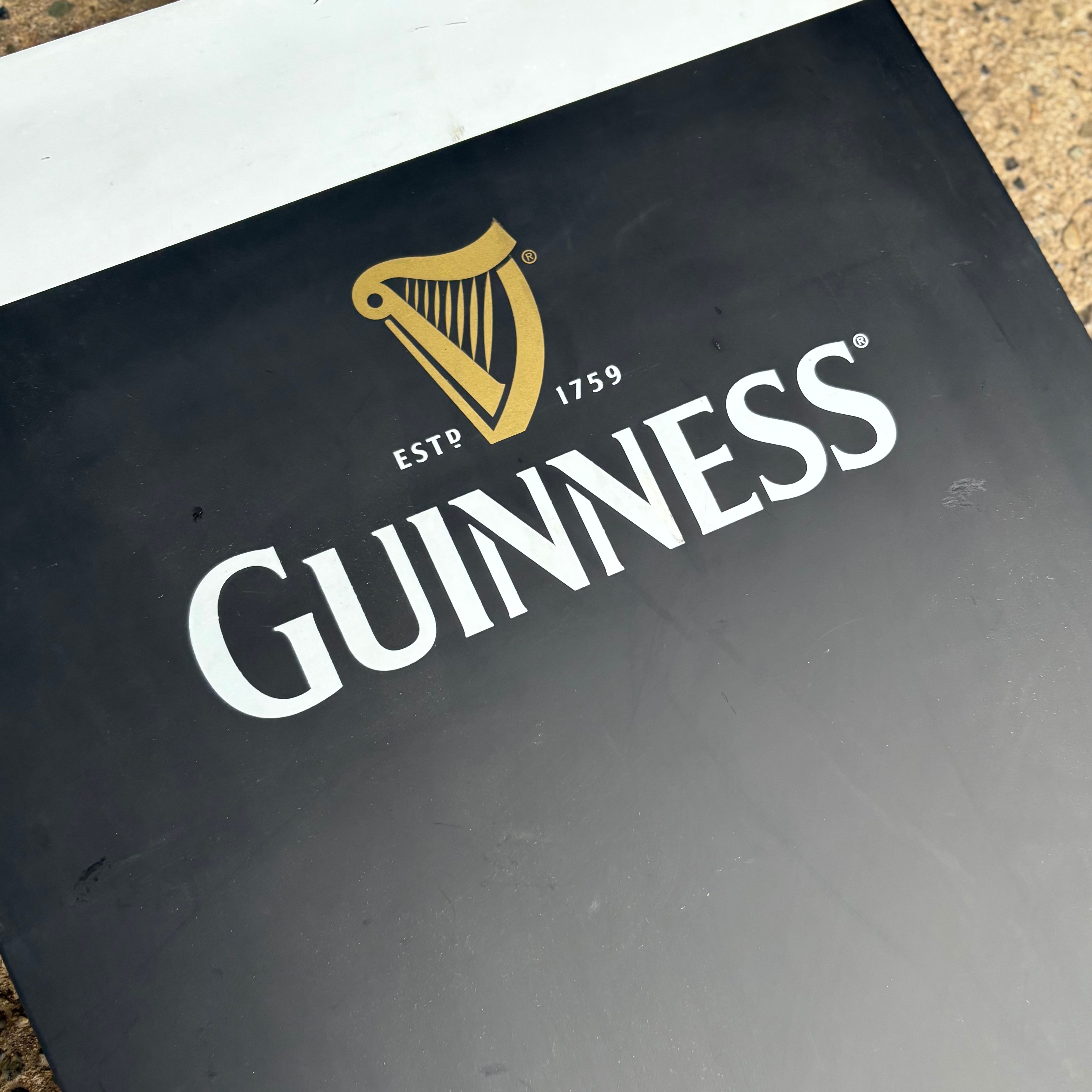 Vintage Guinness Beer Double-Sided A-Frame Sign