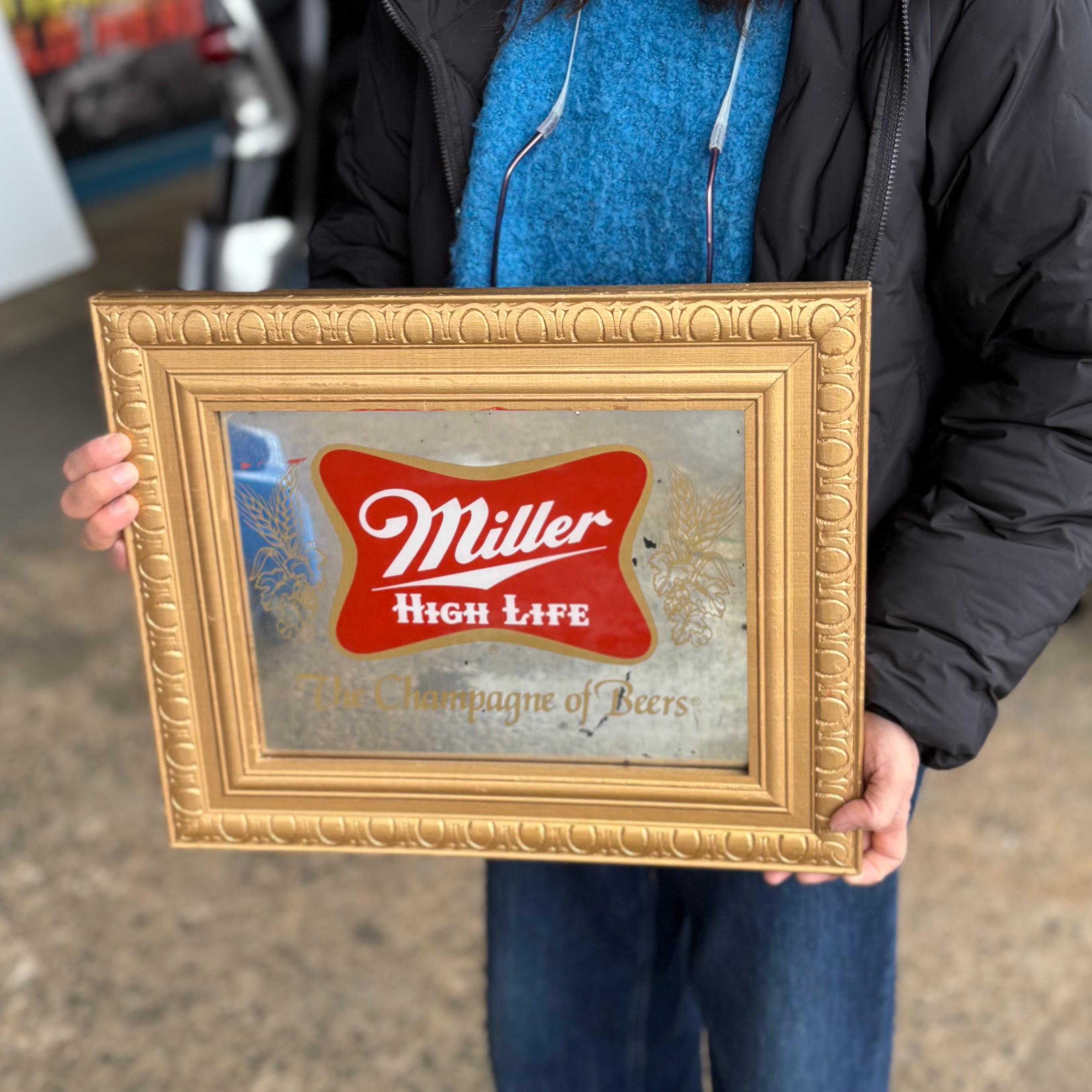 Miller High Life – Small Vintage Pub Mirror”