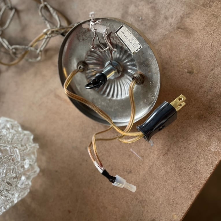 アンティークランプ　NO2 Vintage Dual Pineapple Glass Pendant Lights（2灯式）