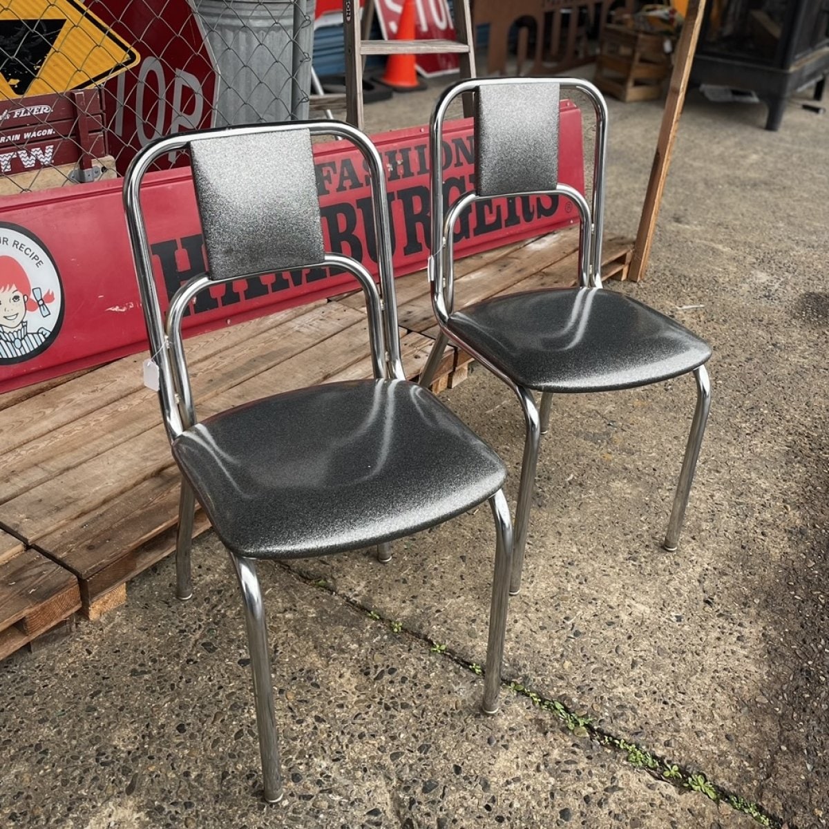 Vintage Vitro Chrome Diner Chair