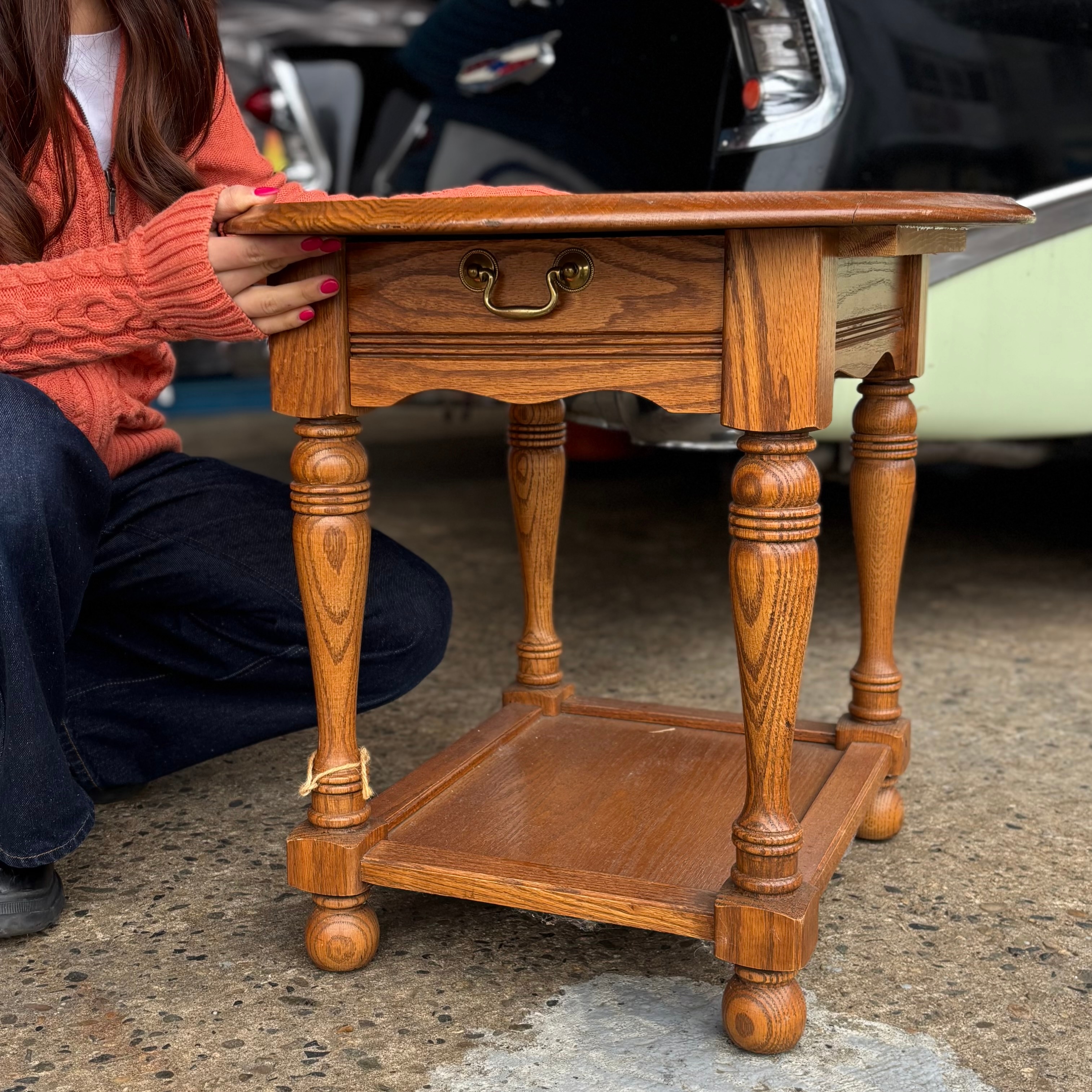 Vintage Wooden Side Table