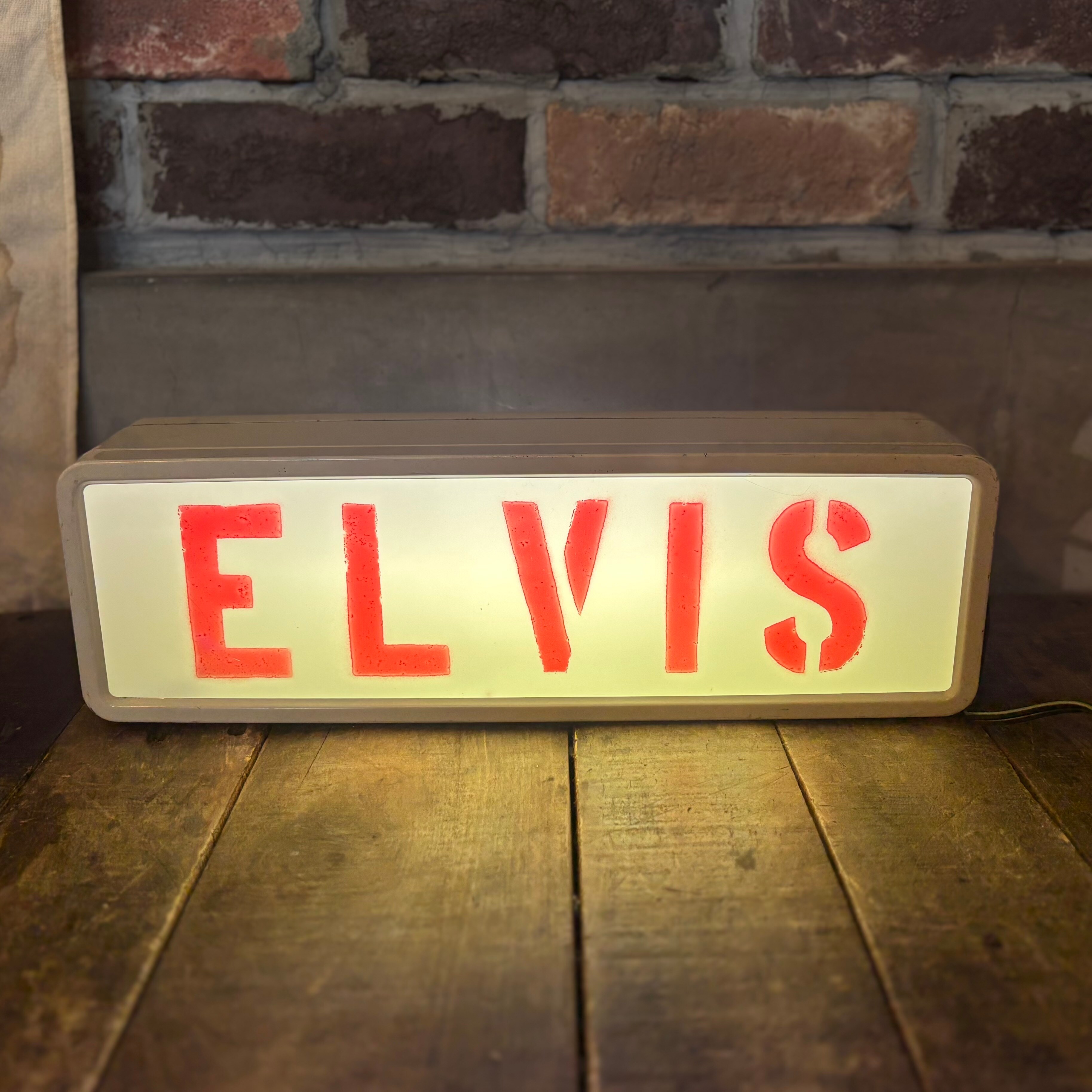 Vintage ELVIS Backlit Light Box Sign