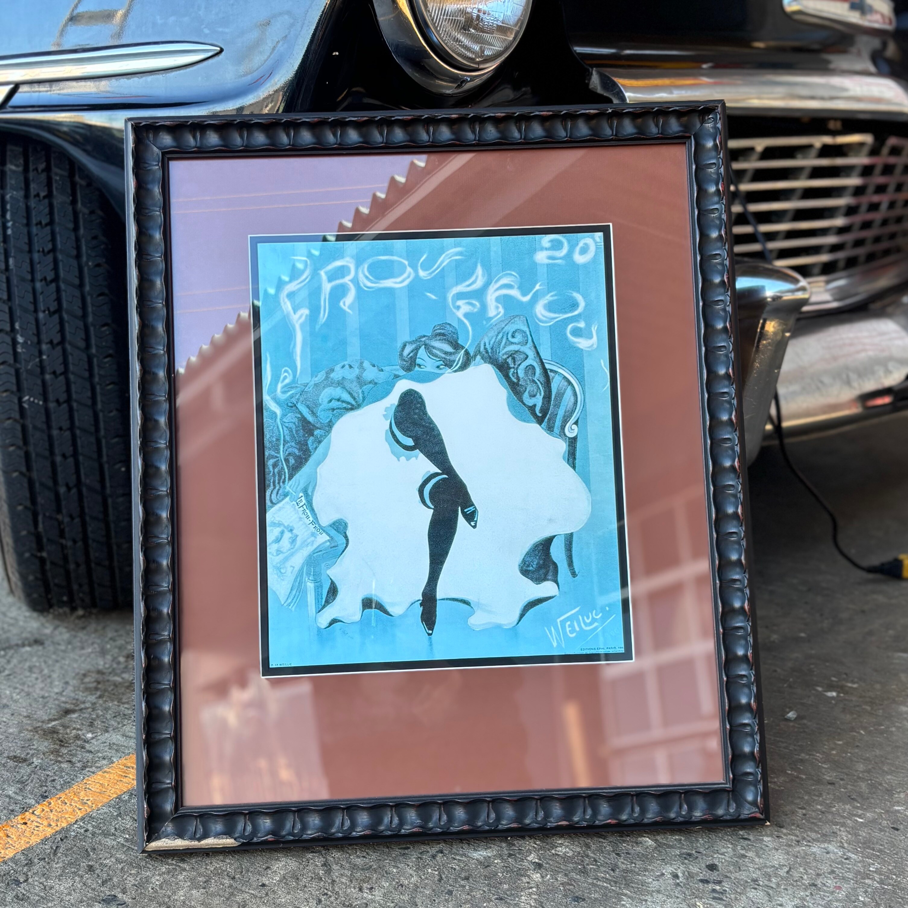 Vintage Framed Art Print “Frou Frou”