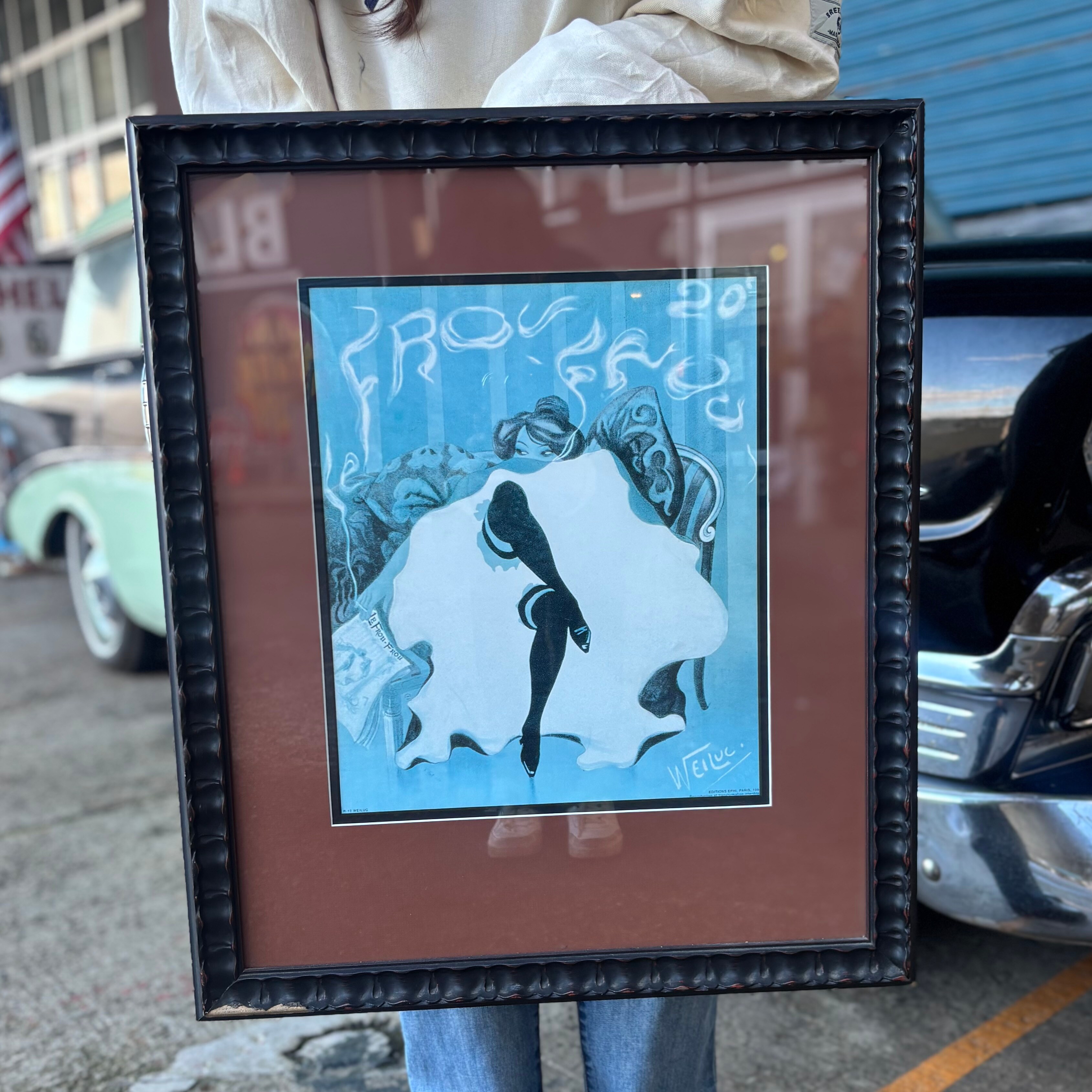 Vintage Framed Art Print “Frou Frou”