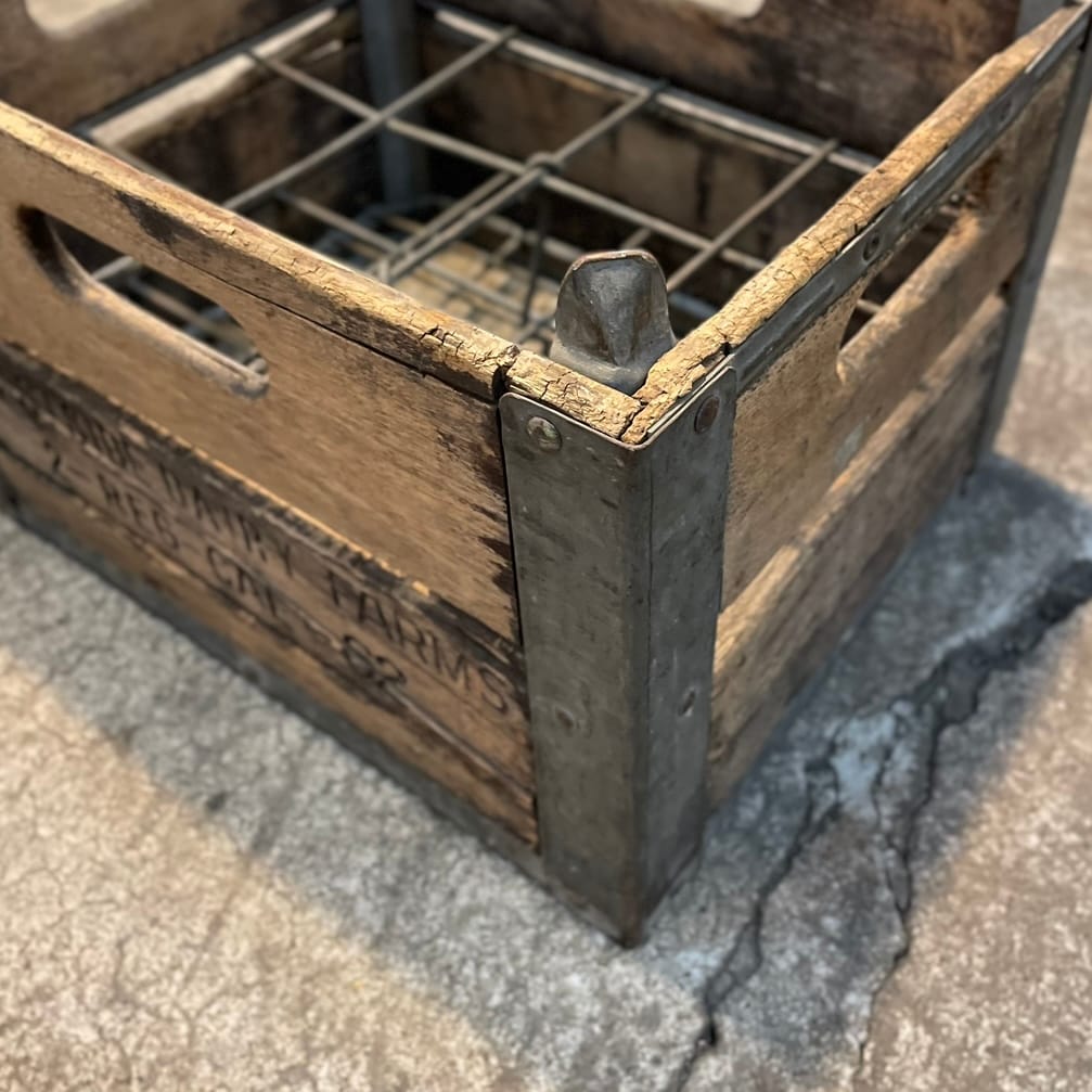 1960s Vintage Farm Wooden Crate