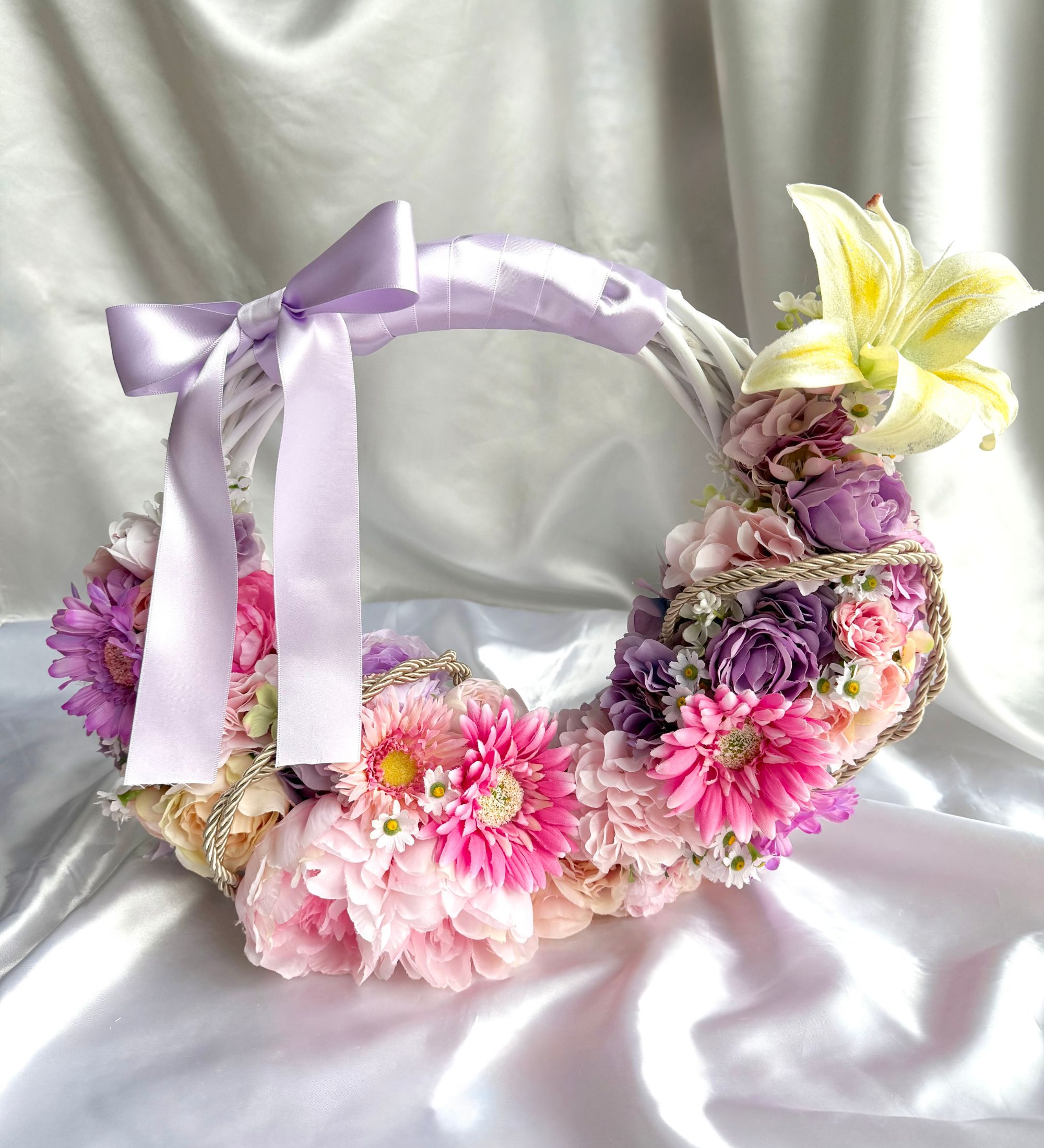 ラプンツェルカラー♡リースブーケ♡ブートニア付き ラプンツェルカラーのリースブーケ(ブートニア付き)|ウェディング