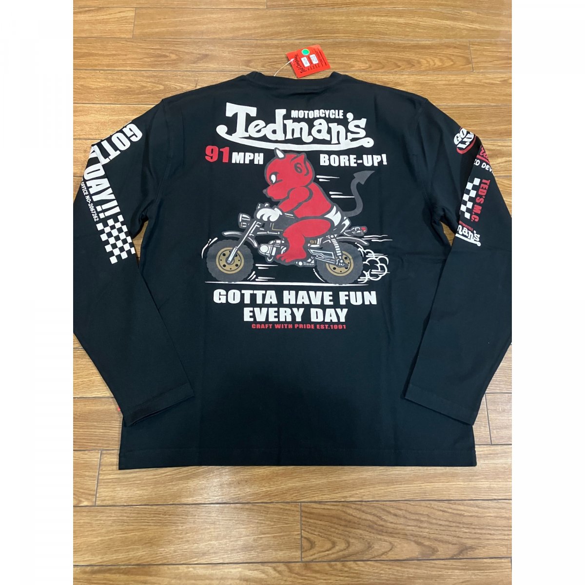 TEDMAN MOTORCYCLEロンTEE shirts ブラック