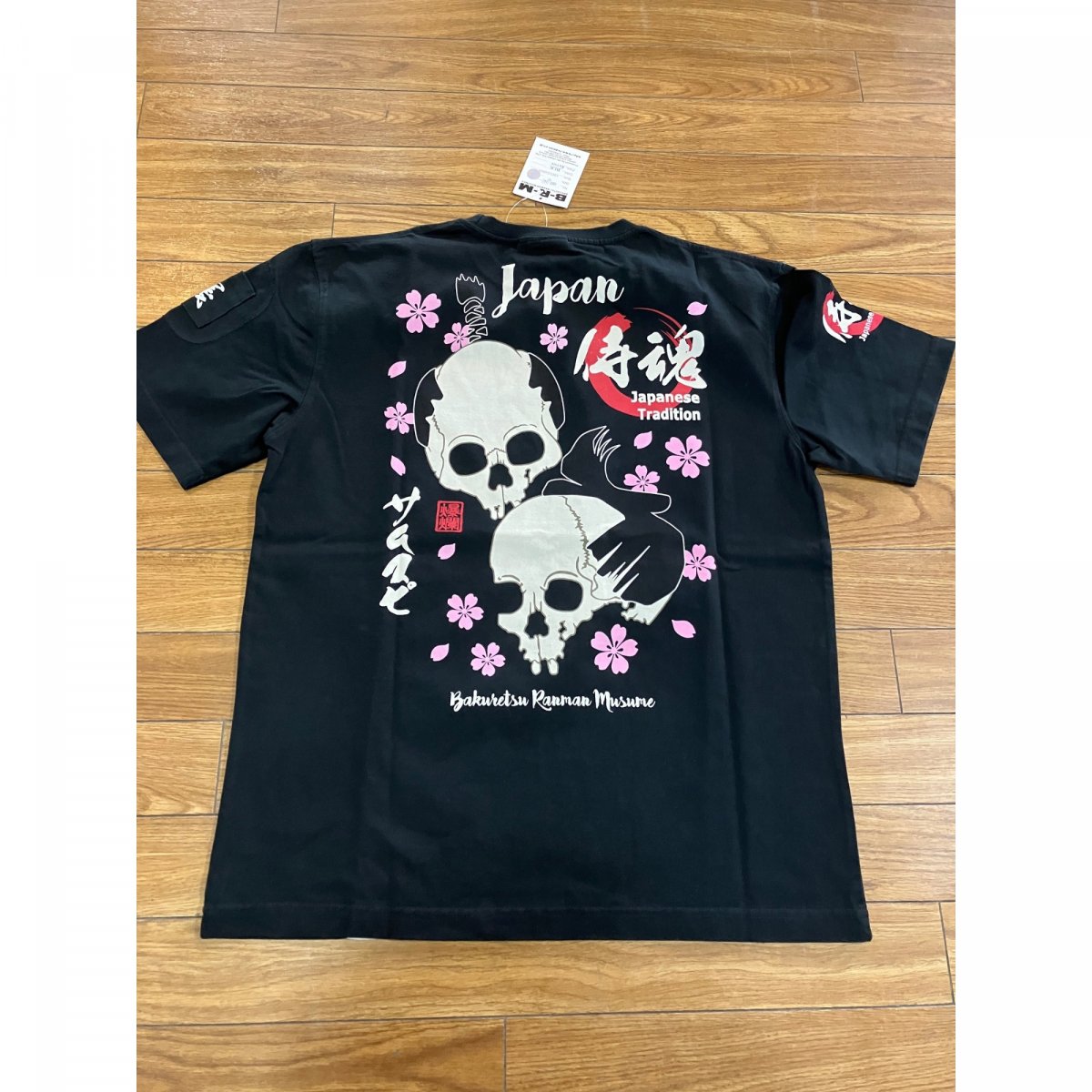 爆裂爛漫娘　半袖TEE サムスピ　BLK