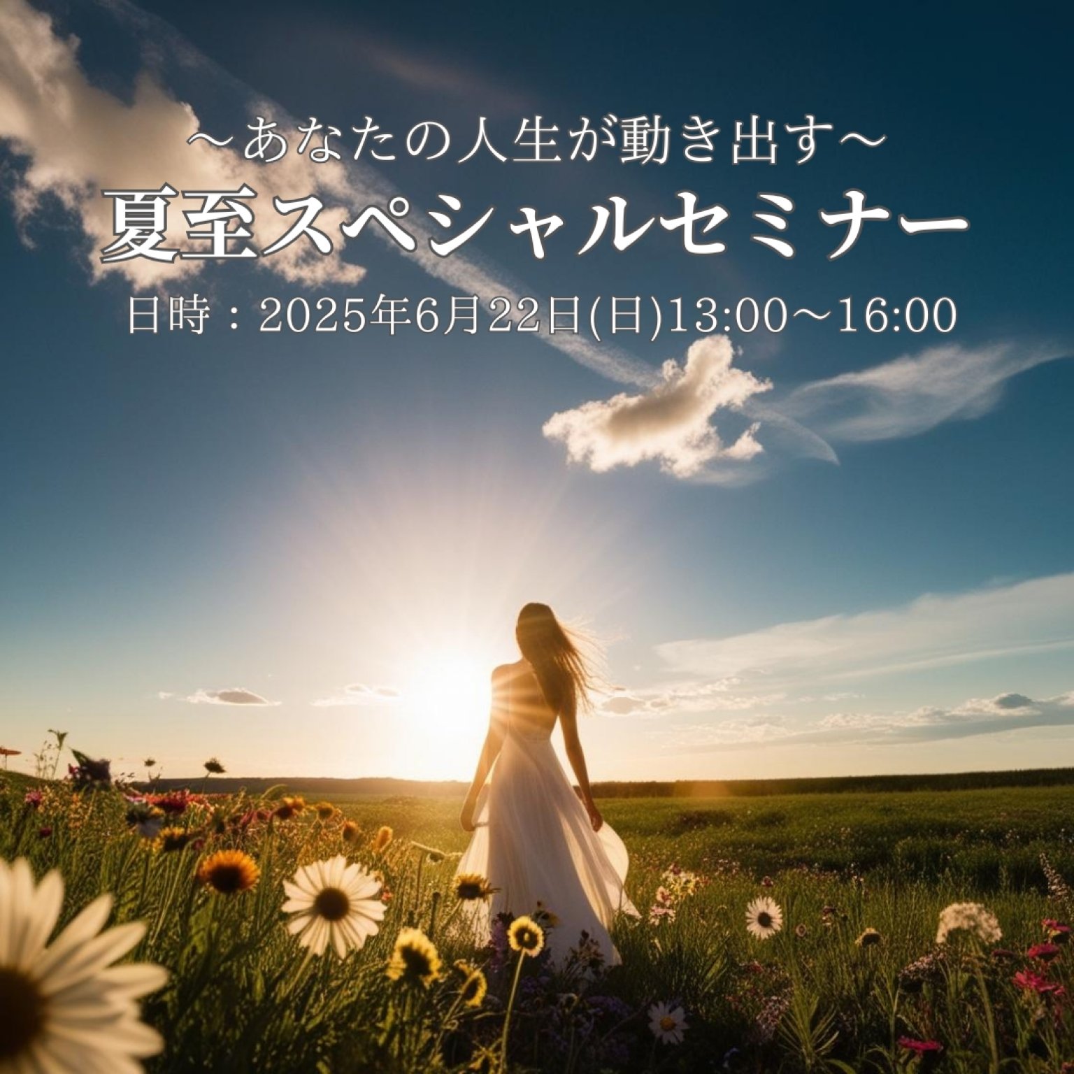 【リアル参加】〜あなたの人生が動き出す〜夏至ゲートオープン・スペシャルセミナー