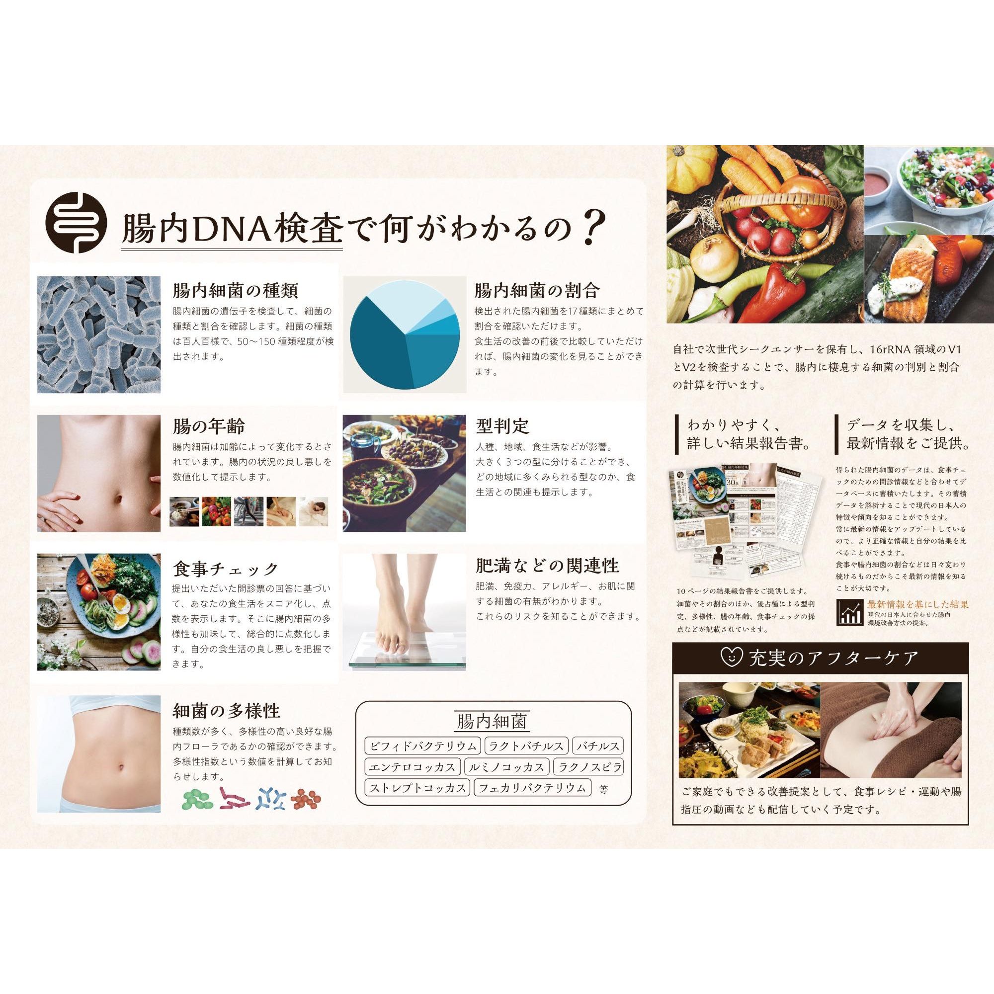 自分の腸内細菌の種類が分かる！！ 腸内細菌検査キット ポストから専門