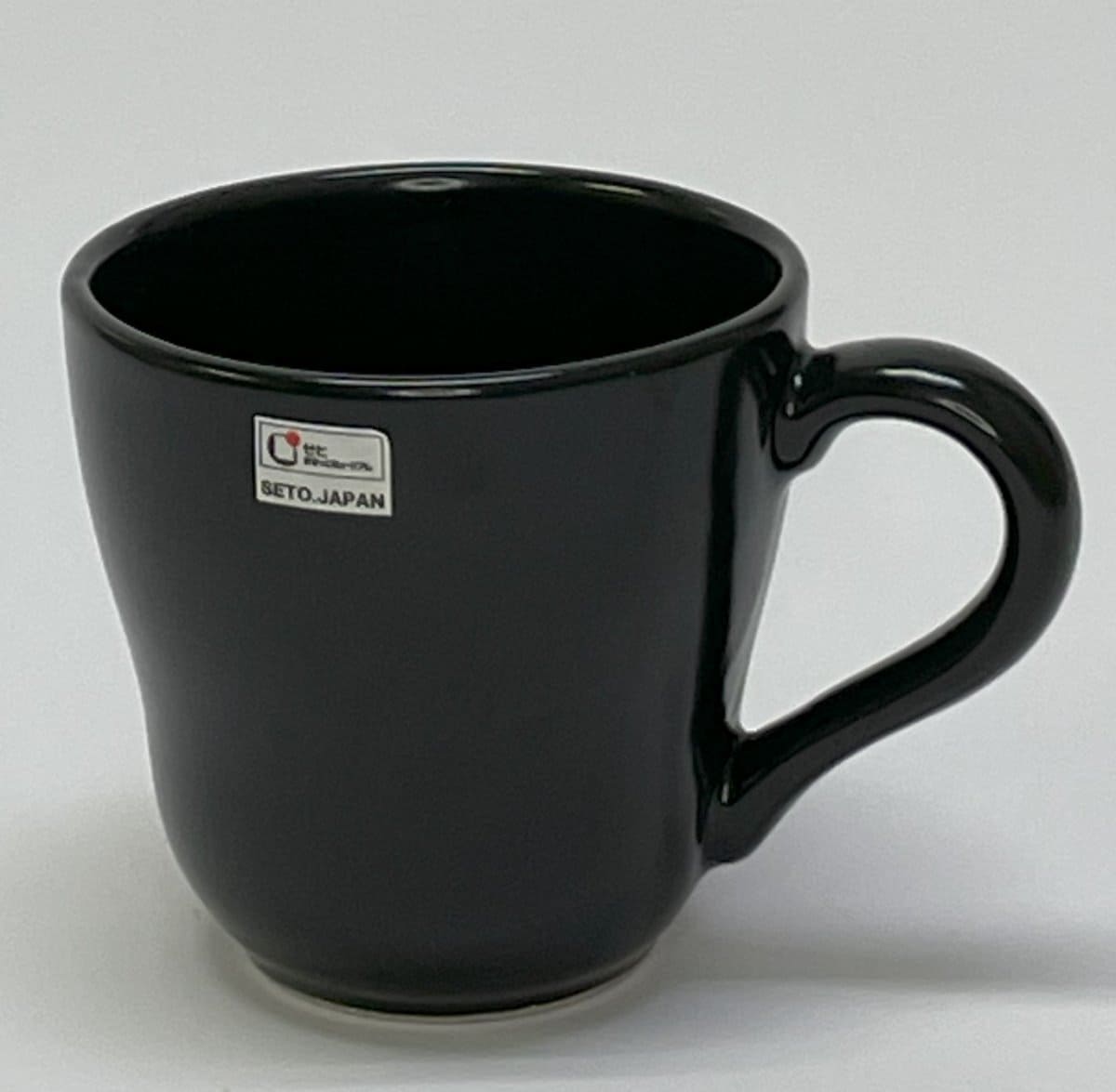 マグカップ　黒　（220CC）　環境ダイヤ®（ブラック）　かんげん陶器